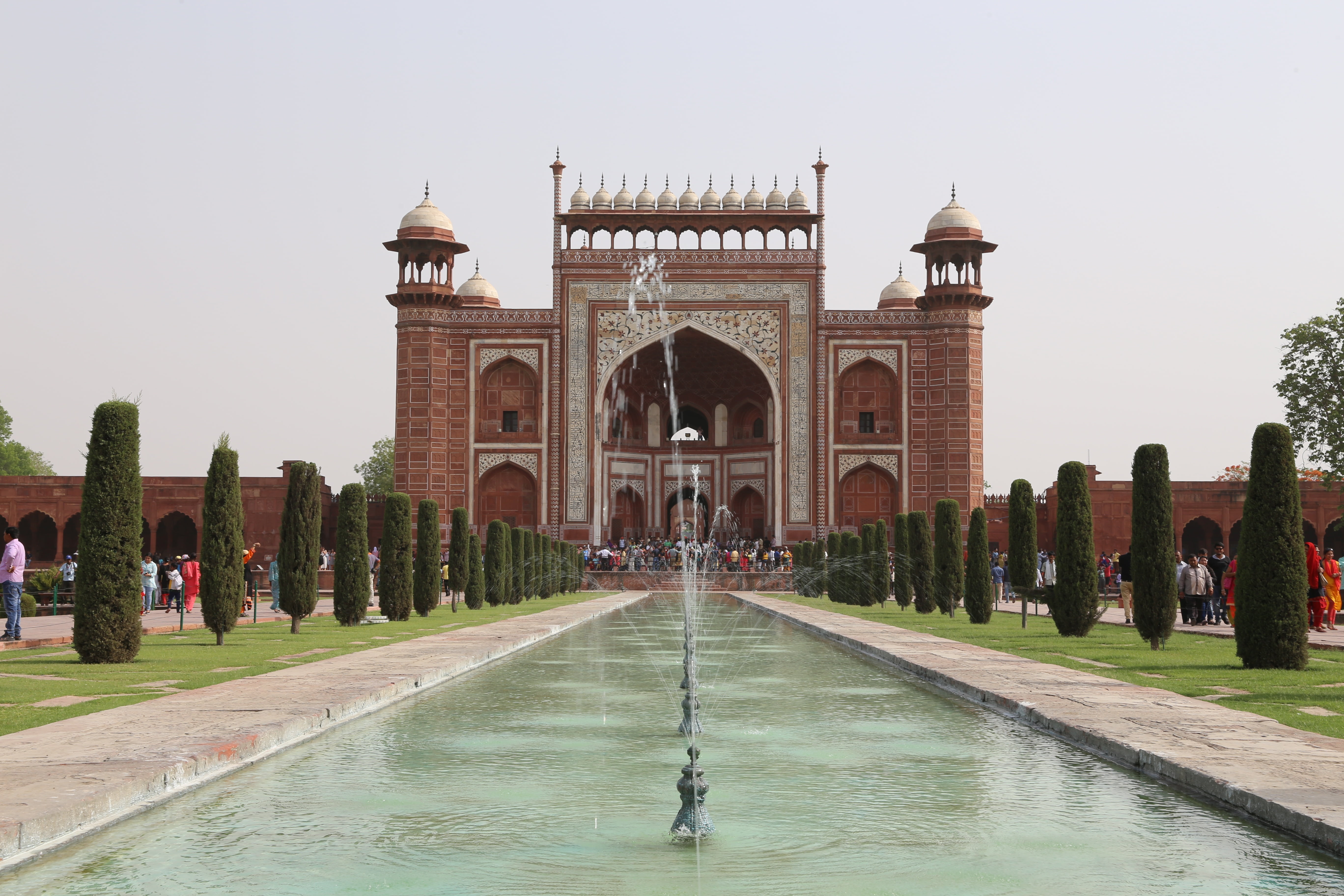 asia, palace, 5K, mughal Empire, fountain, nature, day, cultures, history, arch, masterpiece, travel, reflection, tomb, the past, indian Culture, india, HD Wallpaper