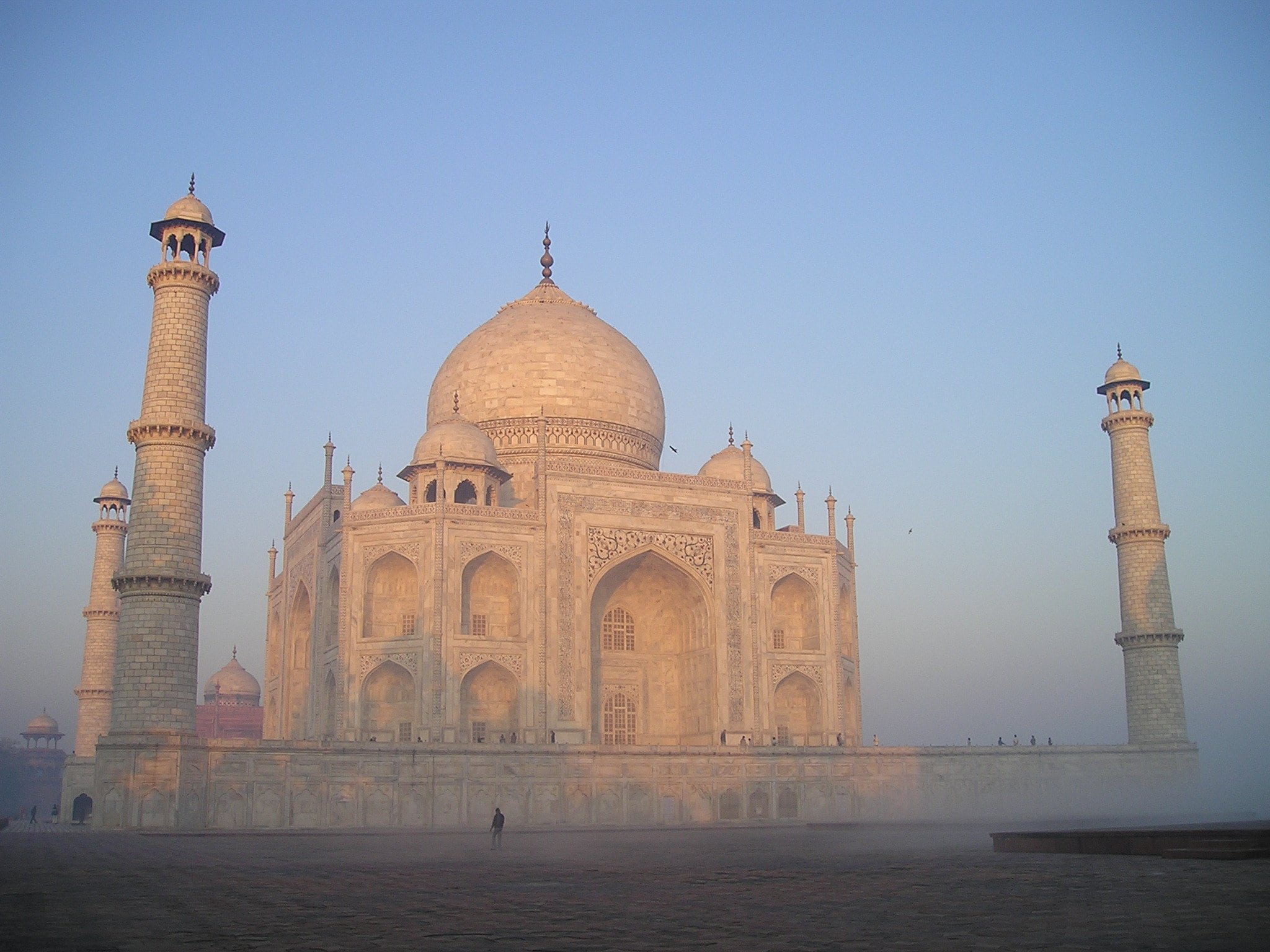 monument, agra, mahal, india, outdoors, indian Culture, classical style, mughal Empire, tourism, daytime, arch, clear sky, travel, religion, travel destinations, HD Wallpaper