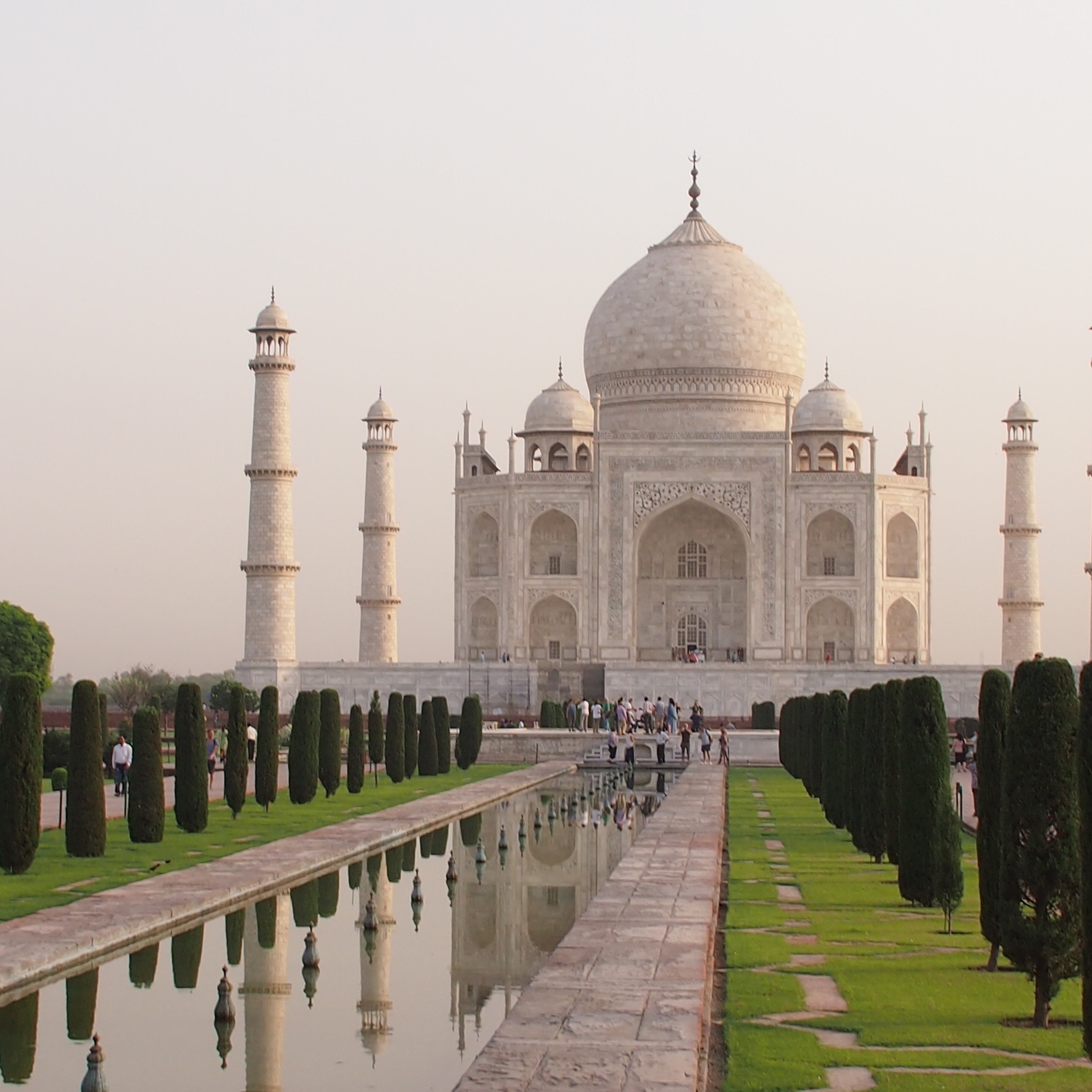 tourism, outdoors, architecture, ancient civilization, travel destinations, famous Place, agra, memorial, dome, tomb, reflecting pool, plant, islam, history, Phone HD Wallpaper