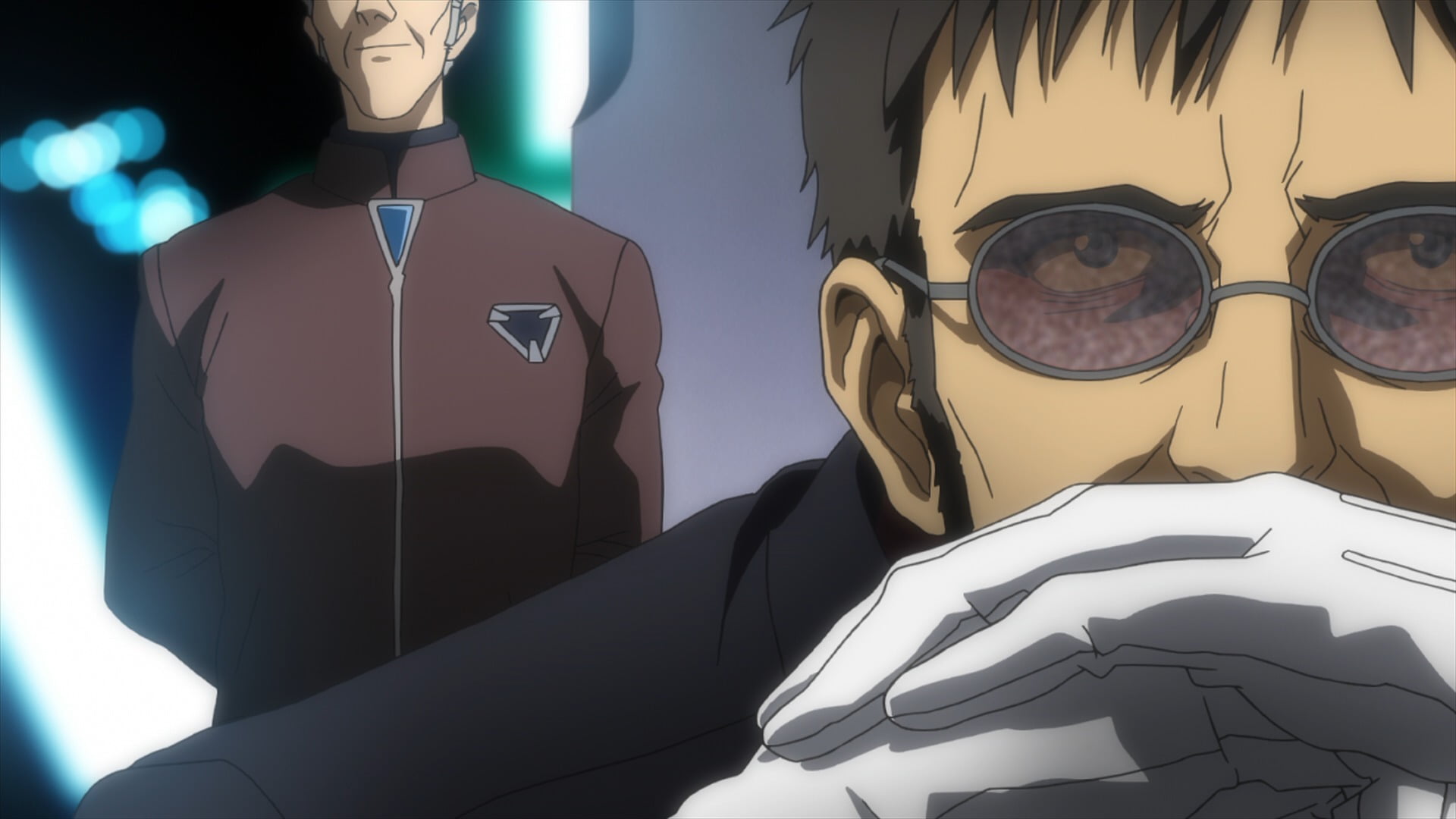 Ikari Gendo , reflection, obscured face, human representation, front view, illustration, man, anime, male likeness, real people, protection, representation, HD Wallpaper