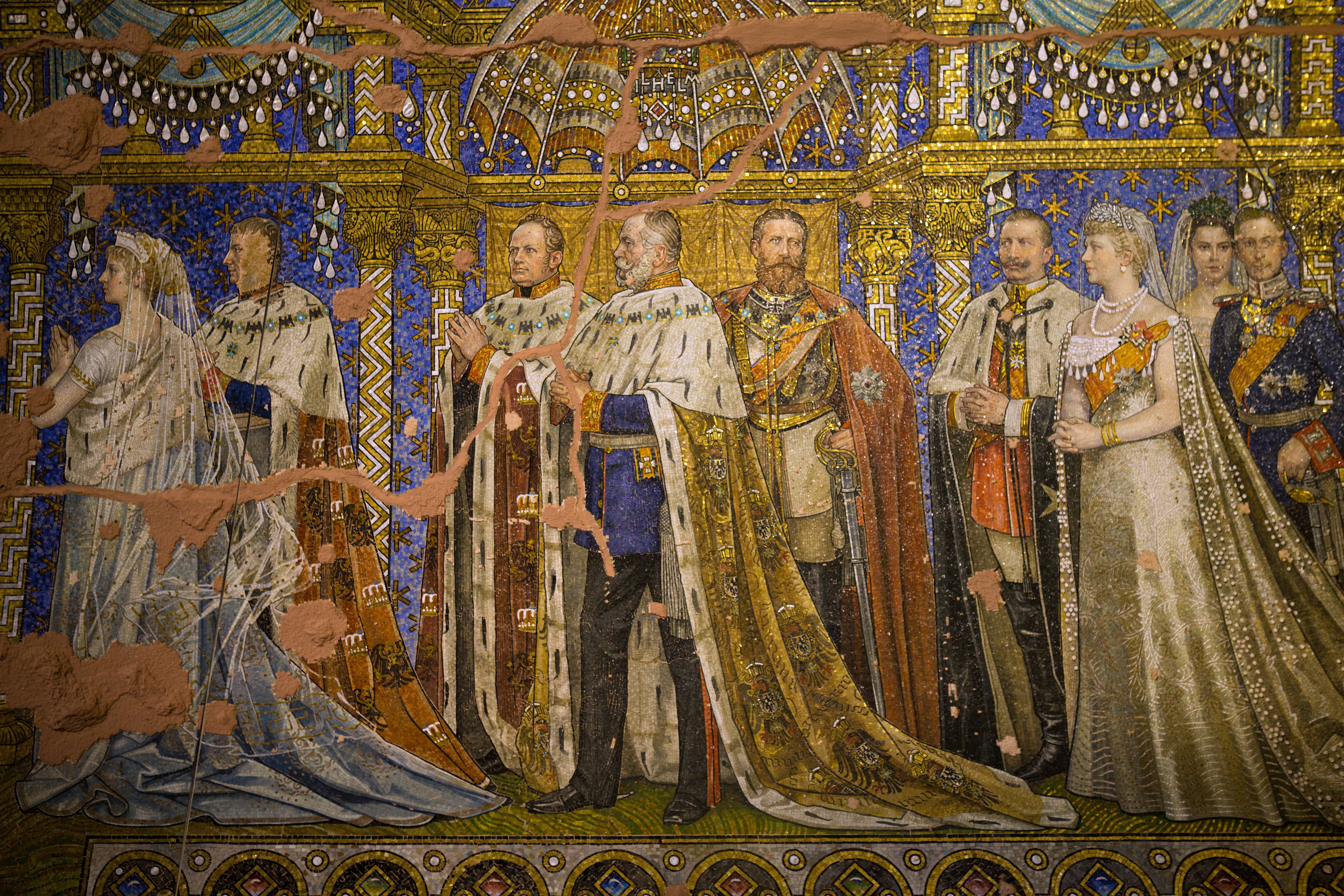 craft, ornate, architecture, creativity, sculpture, spirituality, no people, historic, mural, indoors, kaiser wilhelm 1, travel destinations, art and craft, HD Wallpaper