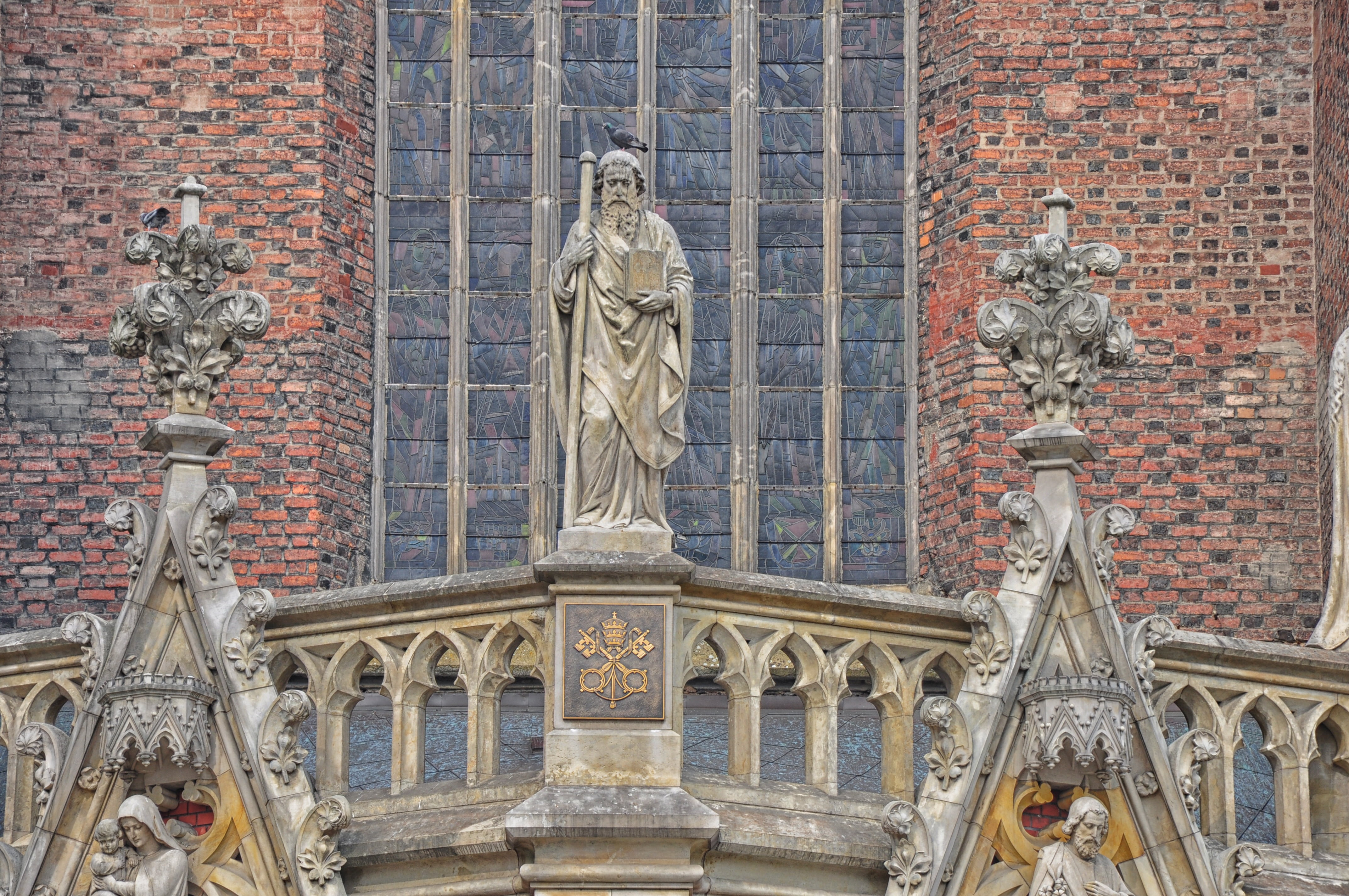 craft, statue, gothic, travel destinations, building exterior, st john the baptist, monuments, outdoors, female likeness, christianity, ornate, architecture, HD Wallpaper