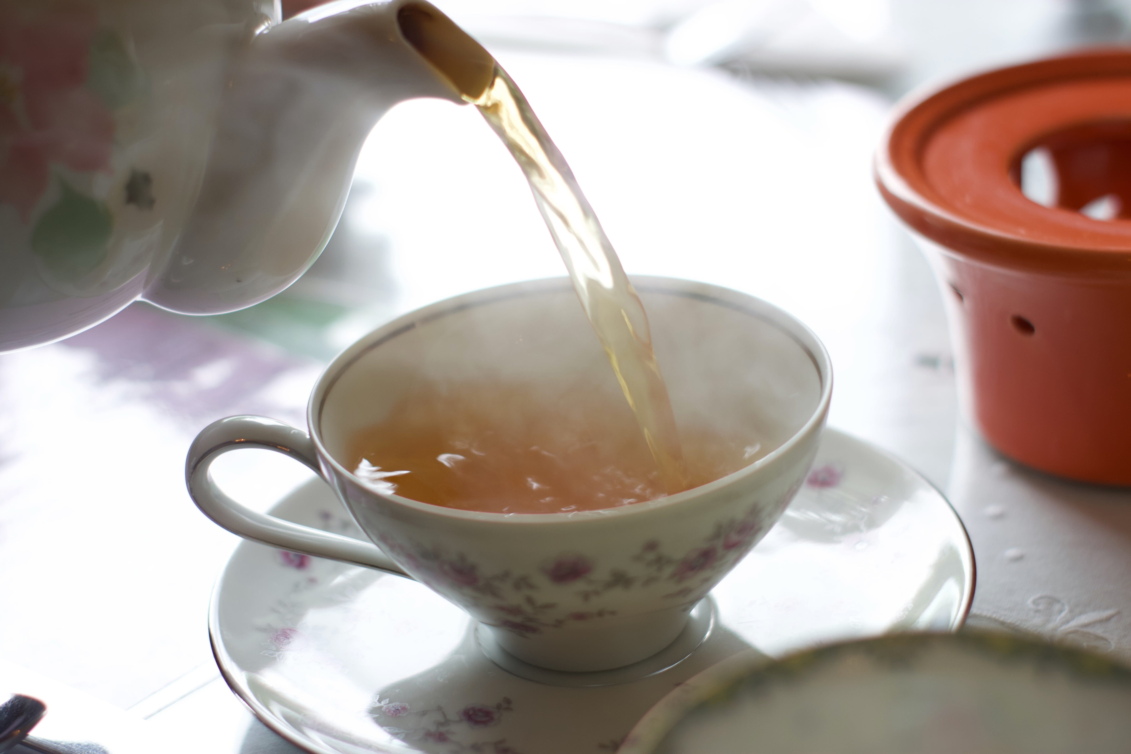 person, no people, tea cup, pot, drink, planter, mug, green tea, pottery, hip, refreshment, ginger, spoon, porcelain, close-up, indoors, coffee cup, eating utensil, HD Wallpaper