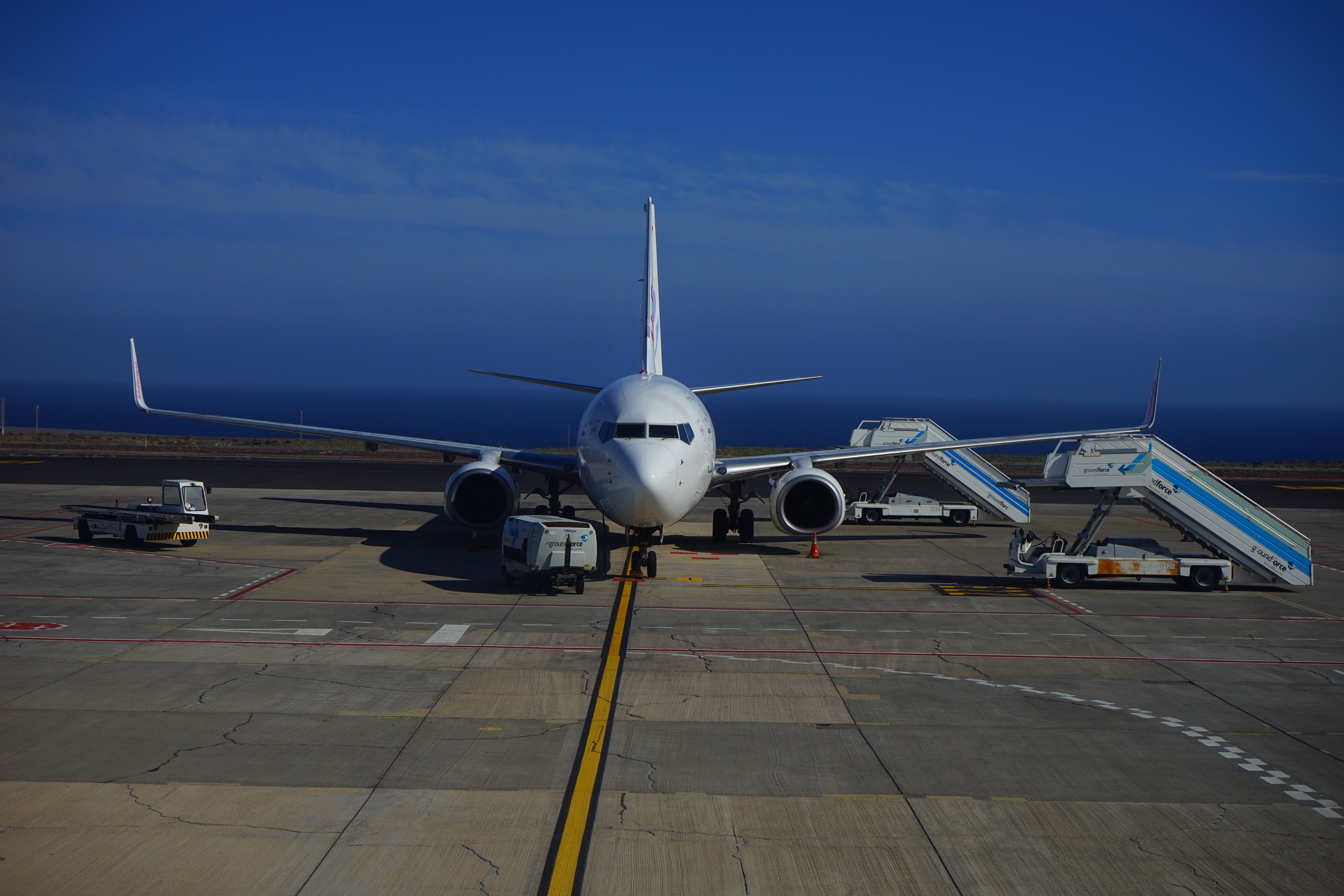 travel plane, tfs, runway, air vehicle, sky, airplane, 5K, land vehicle, aerospace industry, passenger aircraft, no people, airport runway, transportation, HD Wallpaper