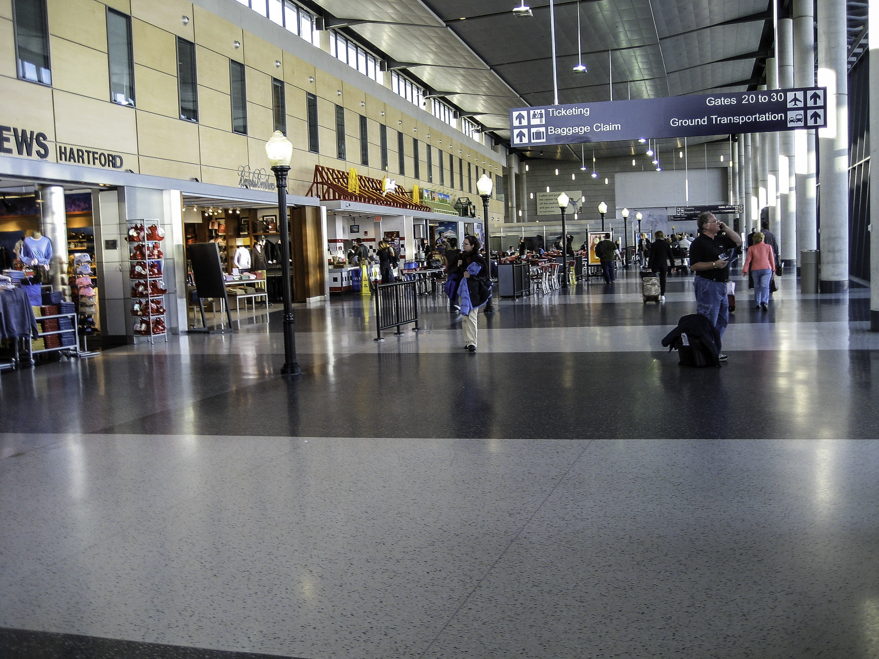 arrival, flooring, modern, airport terminal, ceiling, airport, passenger, bradley, public domain, Hartford, photos, international airport, connecticut, HD Wallpaper