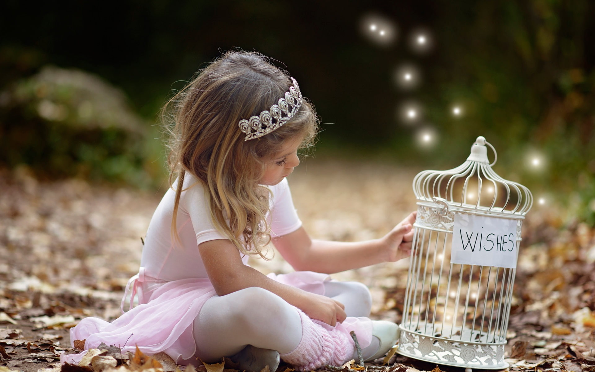 Wish, Girl, Little, 1080P, Autumn, ballerina, pink, s, costume, HD Wallpaper