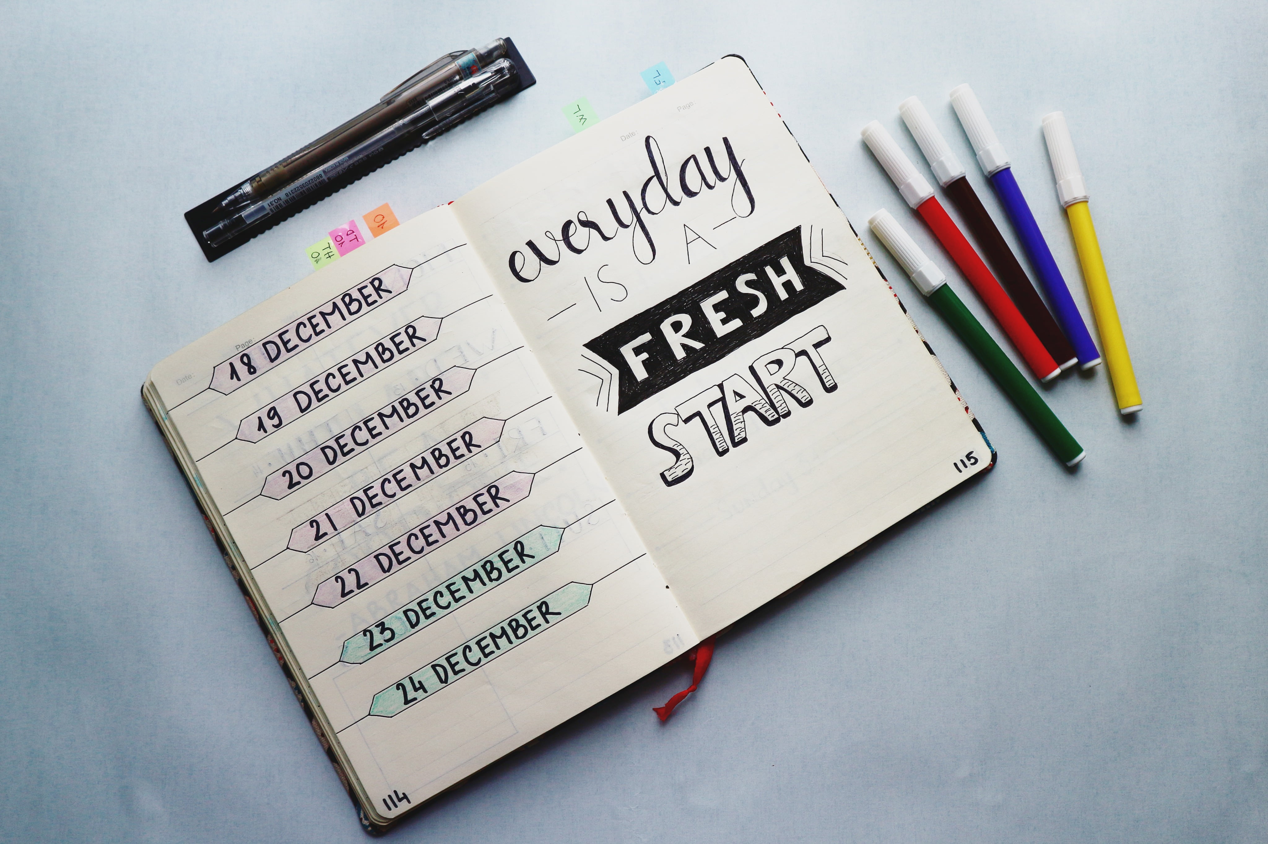markers, ideas, to do list, note pad, assorted, indoors, multi colored, communication, table, document, concepts, 4K, no People, close-up, education, success, HD Wallpaper