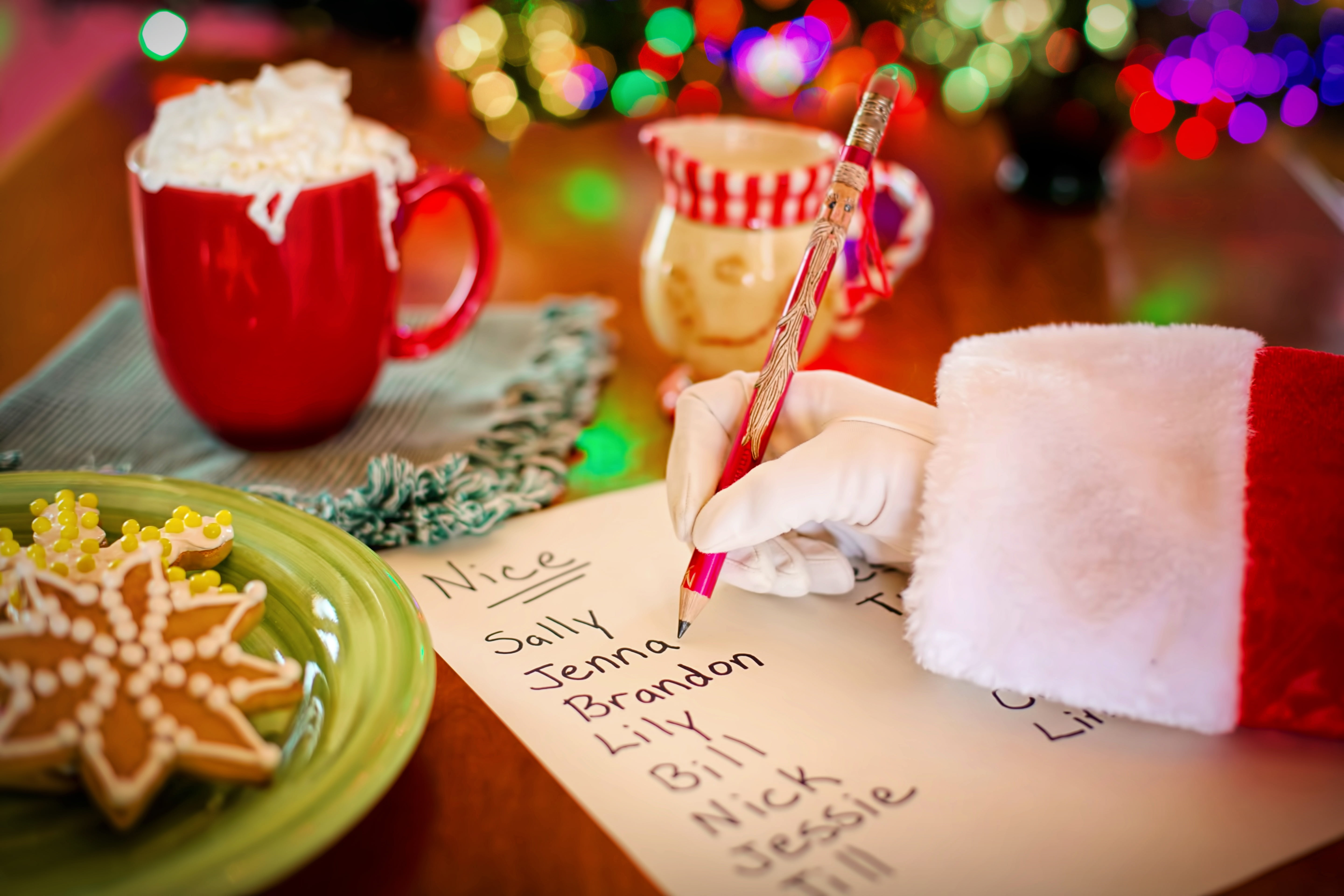 emotion, glass, food and drink, drinking glass, red, refreshment, person, event, naughty or nice, celebration, people, merry, table, text, santas list, HD Wallpaper
