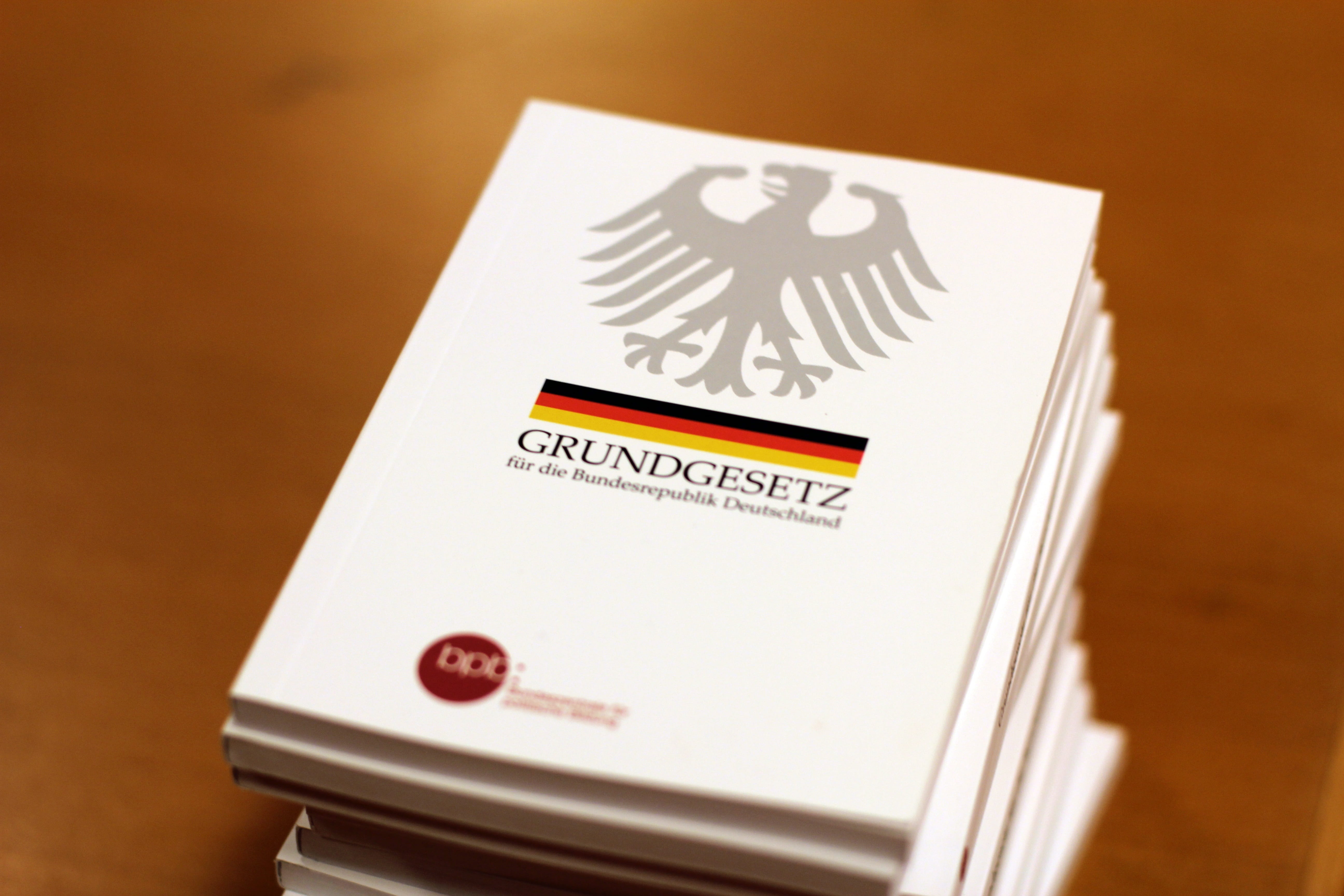 global communications, white, paper, book stack, close-up, white color, business, colored background, grundgesetss, imperial eagle, the basic law, correspondence, HD Wallpaper