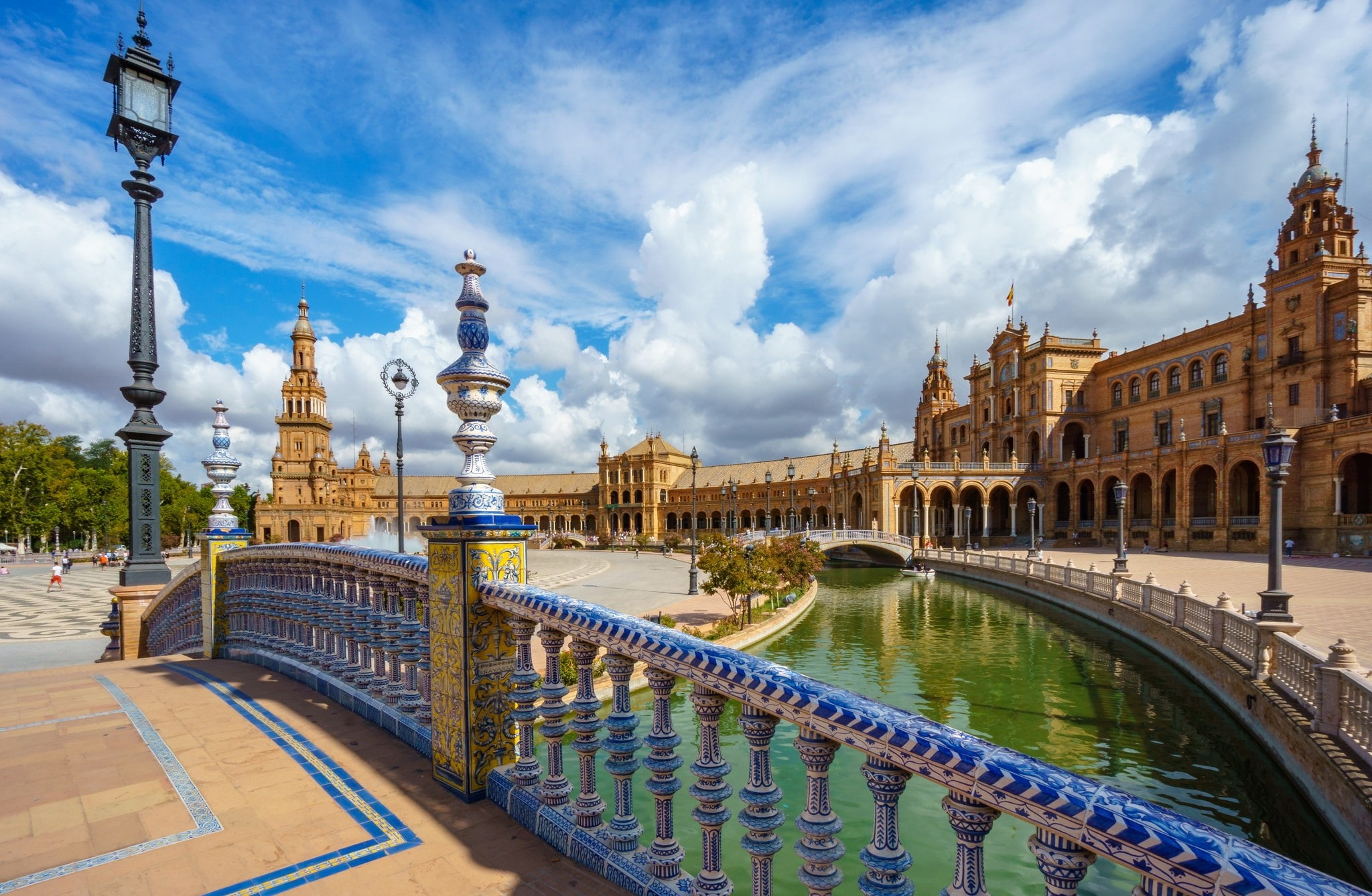Seville, Monuments, 1080P, Plaza de España, HD Wallpaper
