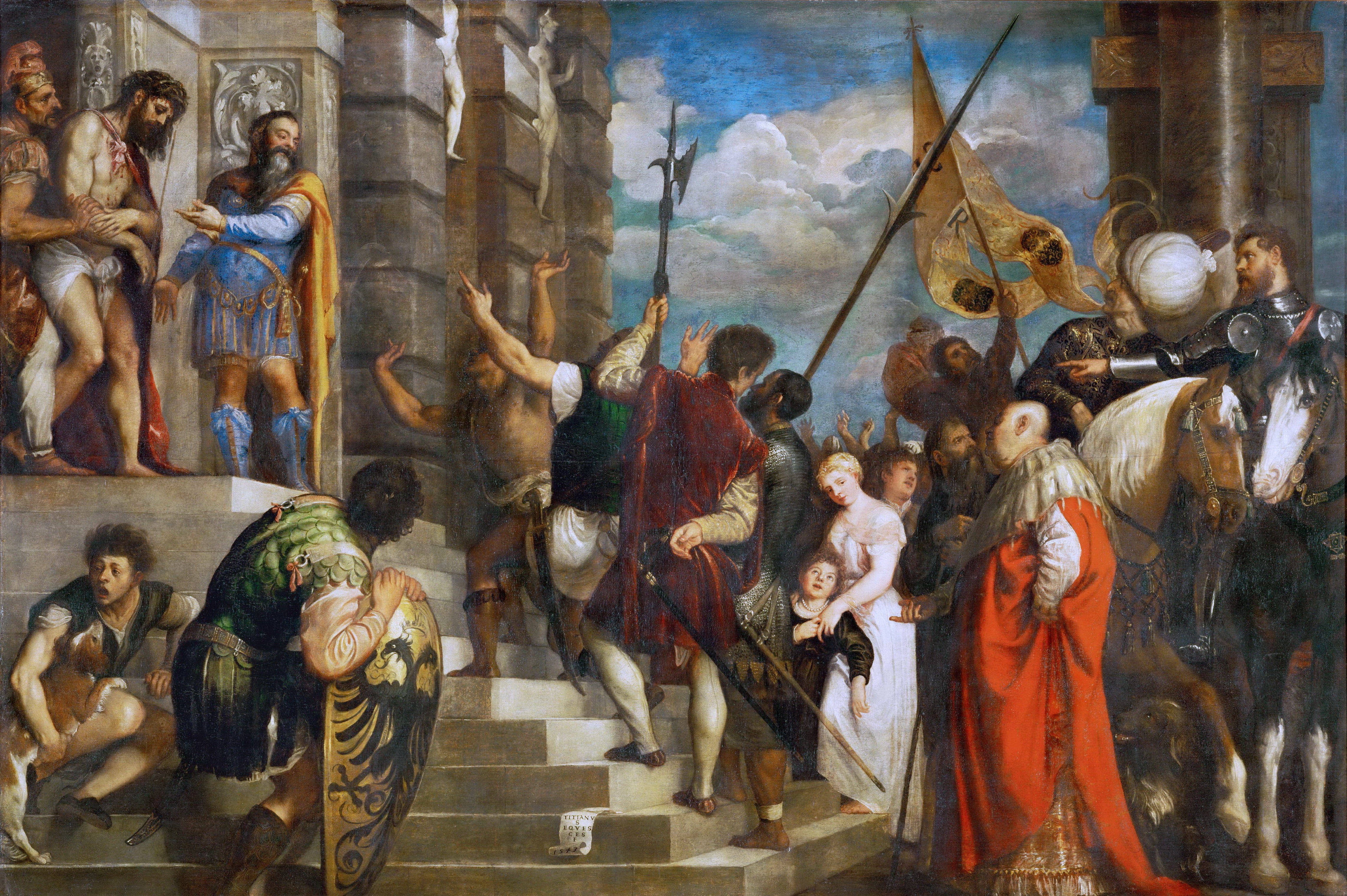 Behold the man, Ecce Homo, Titian Vecellio, 4K, 1543, HD Wallpaper