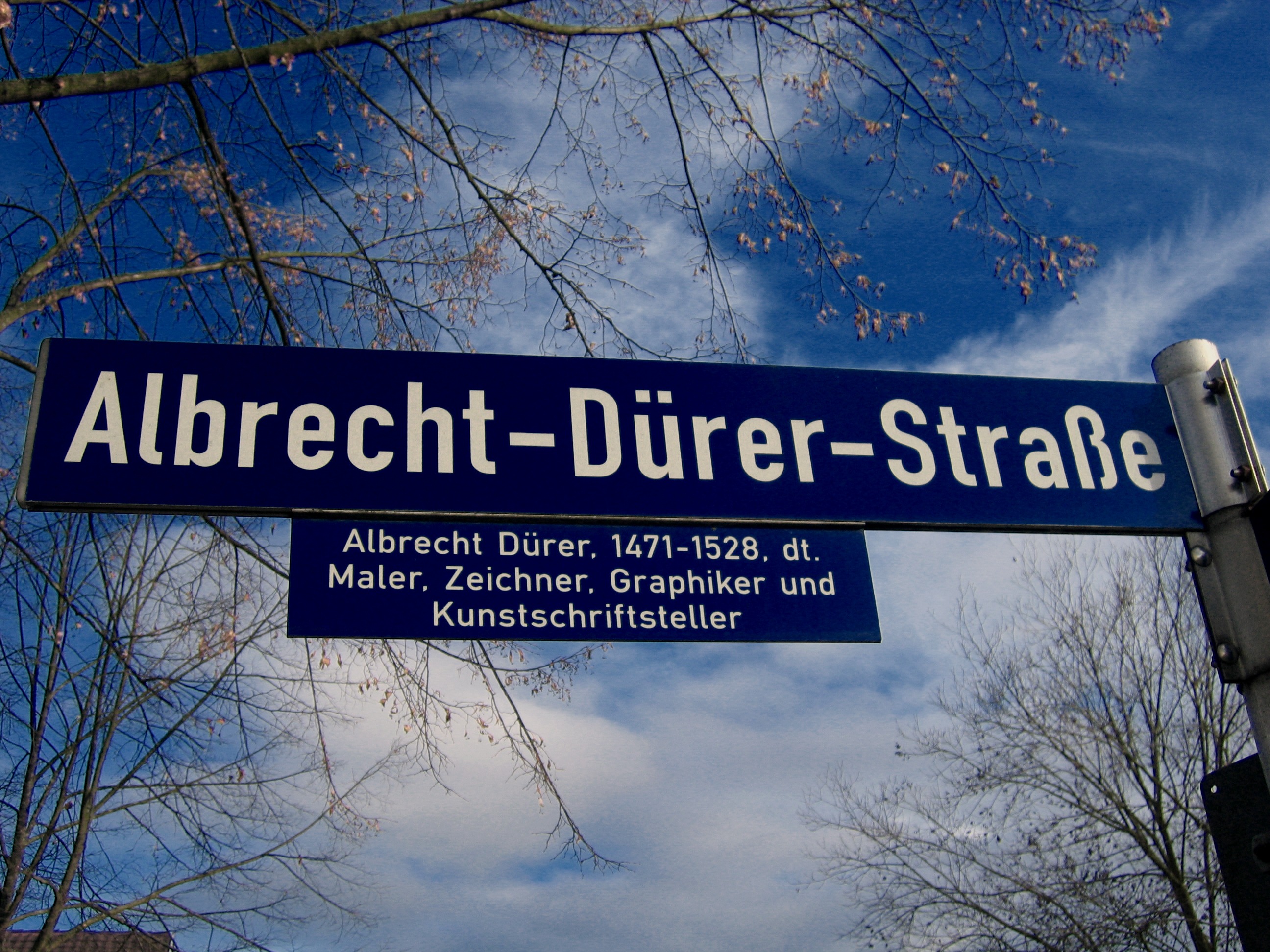 cloud - sky, middle ages, street name, painting, information, low angle view, outdoors, western script, albrecht dürer, communication, information sign, HD Wallpaper