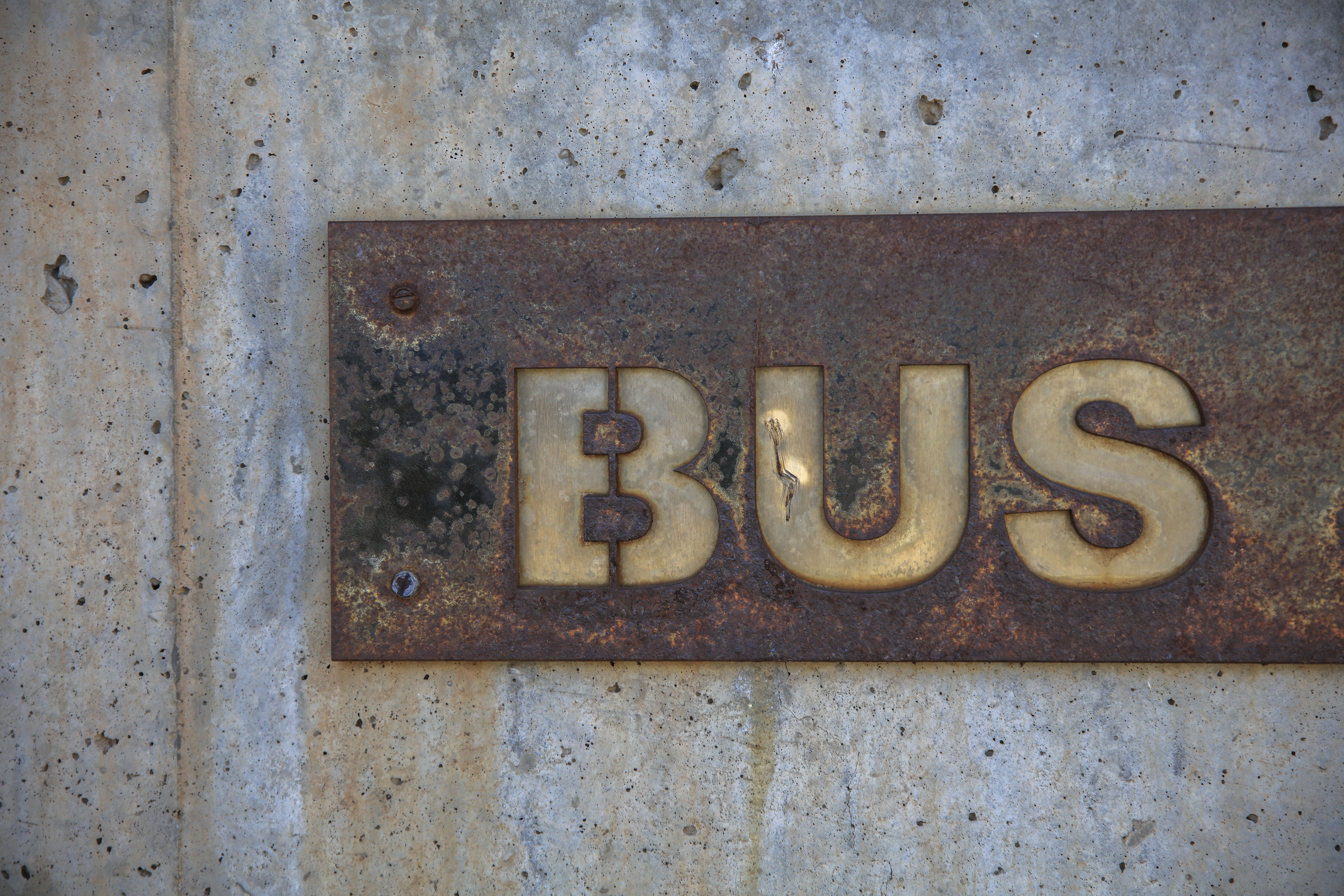 backgrounds, 8K, text, decline, weathered, deterioration, western script, steel, textured, naming, signage, concrete, rusty, metal, old, communication, HD Wallpaper