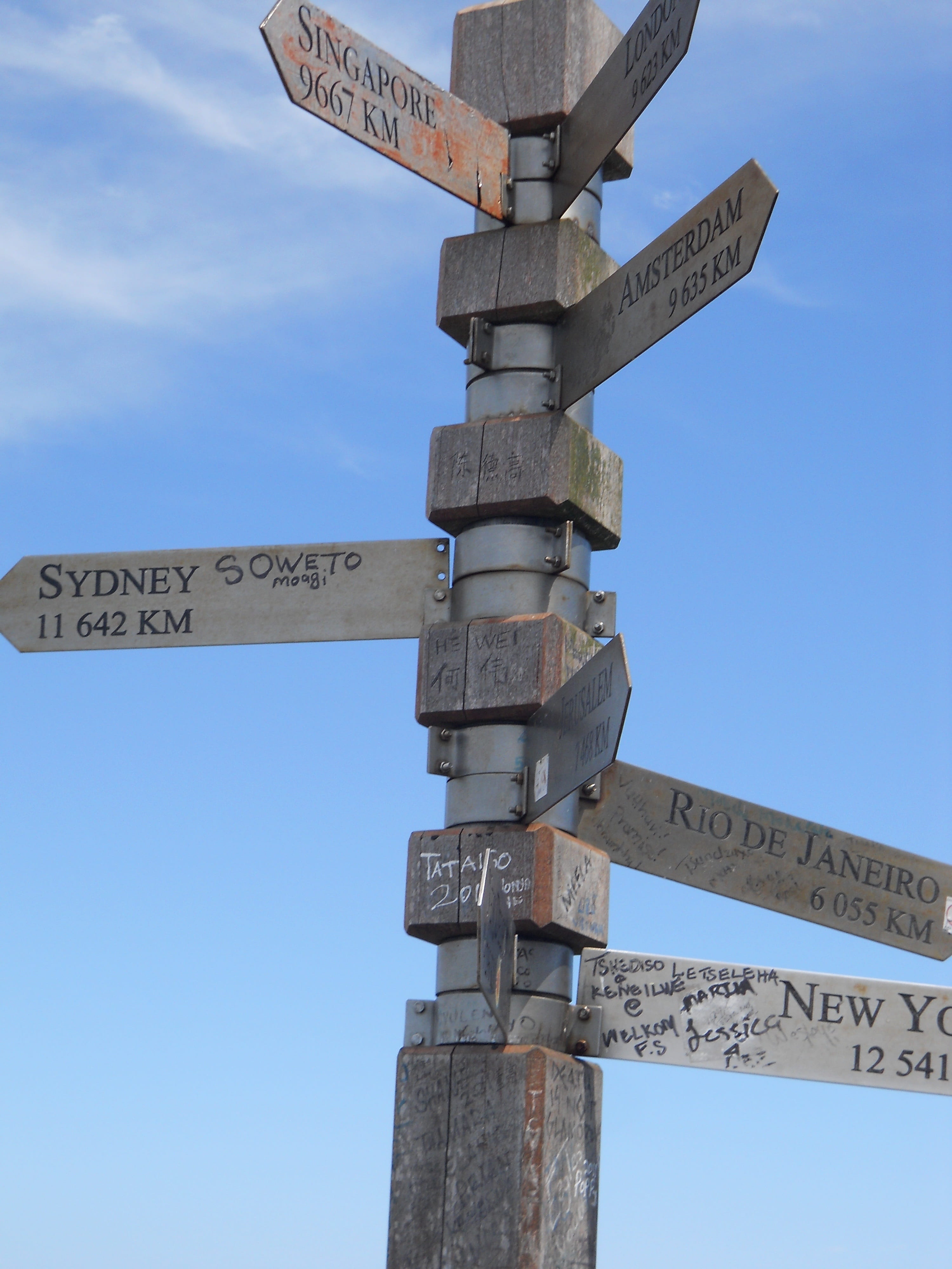 nature, low angle view, information sign, communication, sky, arrow symbol, Signs, day, direction, directional sign, no people, text, 4K, western script, Phone HD Wallpaper