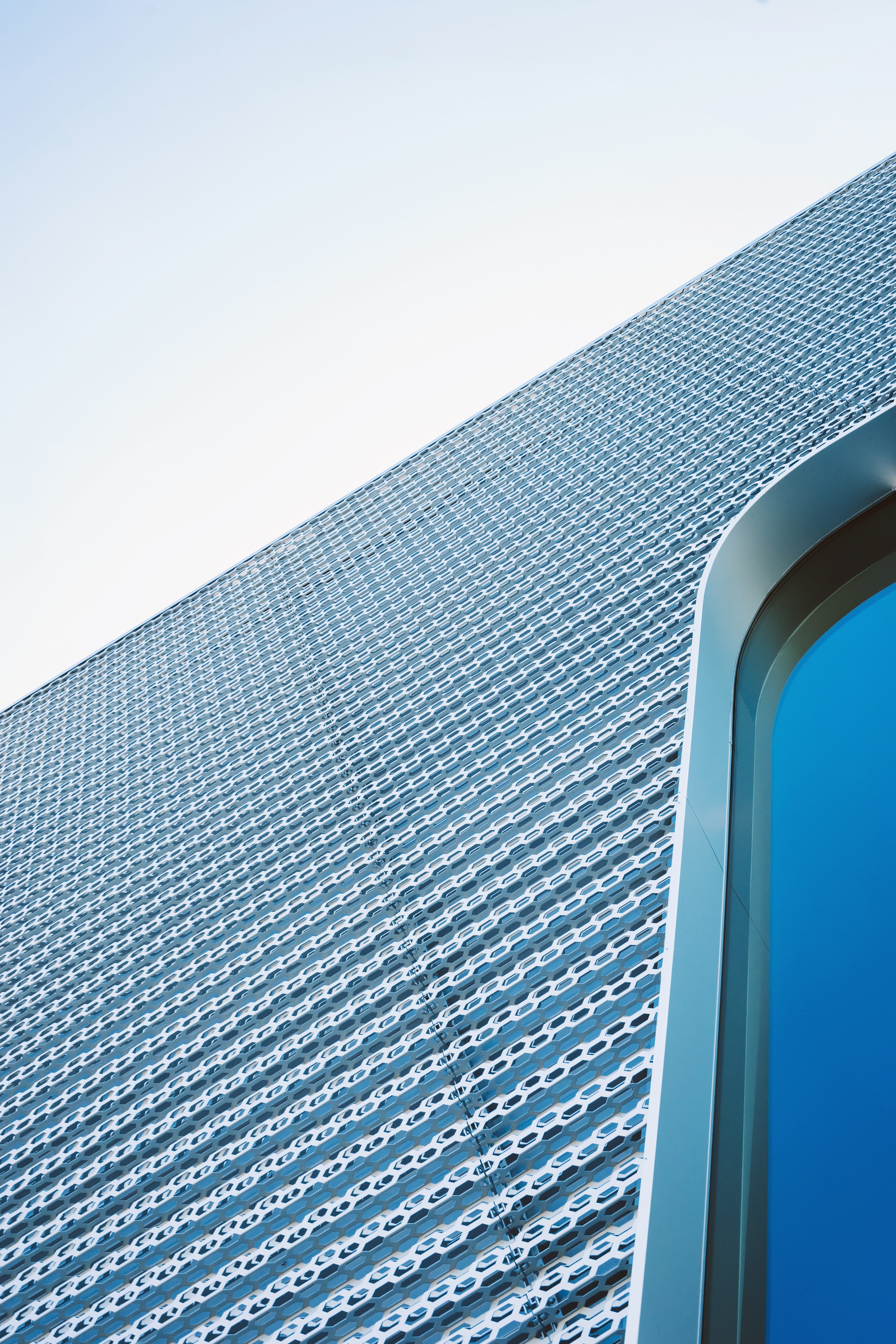 cladding, exterior, tall - high, silver colored, low angle view, metal, modern, audi, copy space, no people, texture, abstract, outdoors, directly below, Phone HD Wallpaper