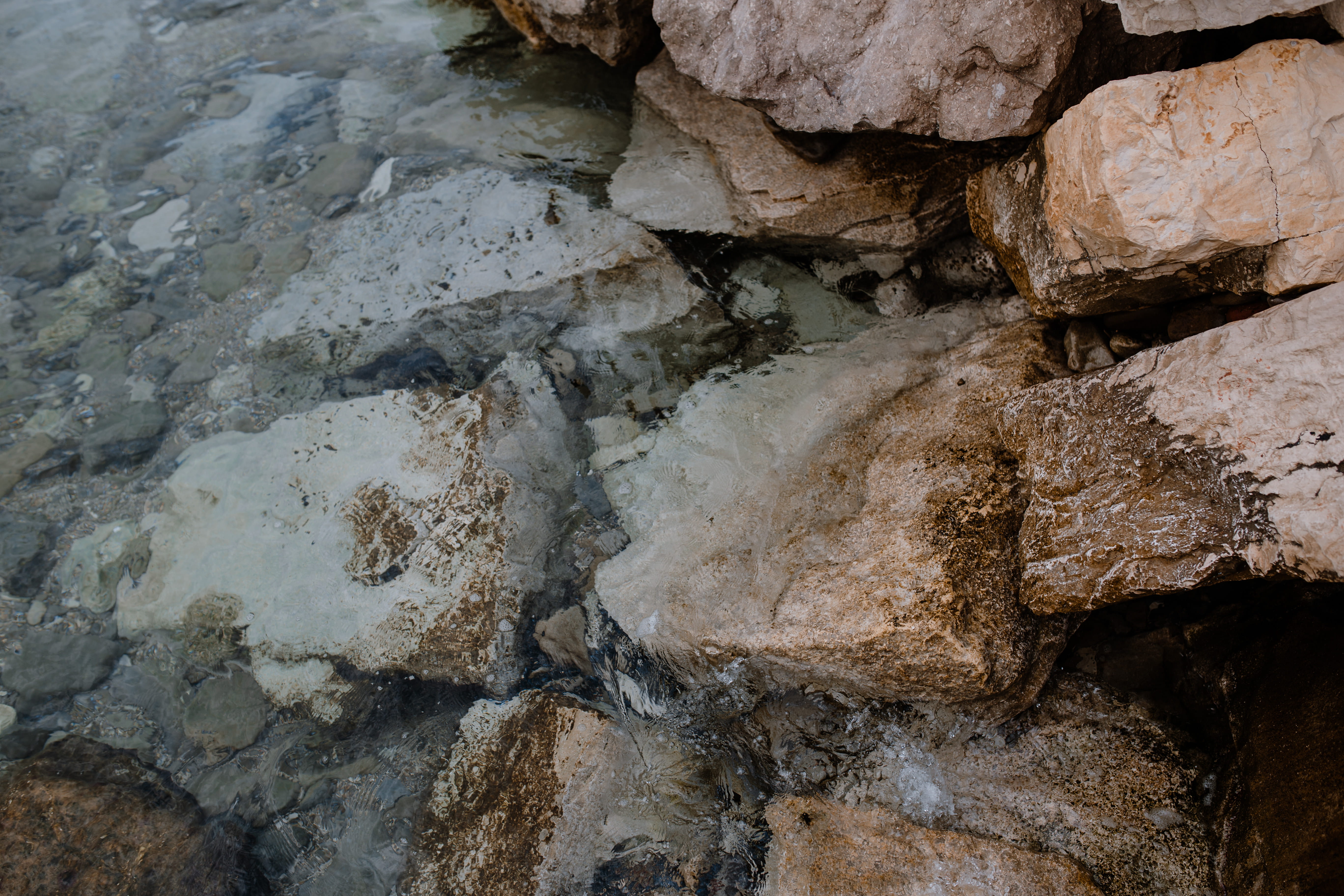 backgrounds, blue water, geology, 5K, rock formation, rough, outdoors, tranquility, high angle view, eroded, blue, rock, solid, rocks, no people, rock - object, HD Wallpaper