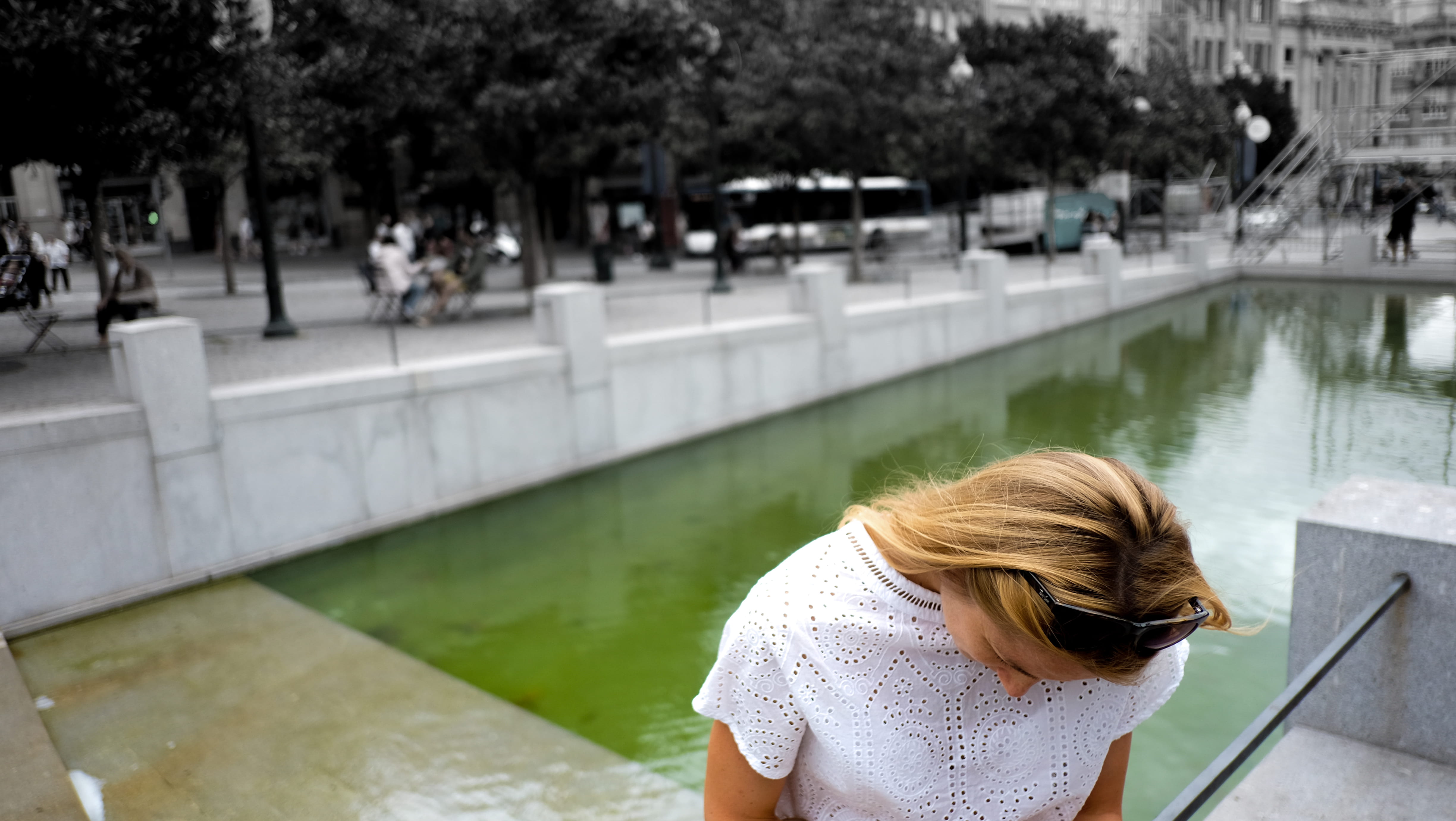 nature, architecture, adult, waterside, blond hair, canal, real people, focus on foreground, water, park, porto, plant, outdoors, portugal, one person, HD Wallpaper