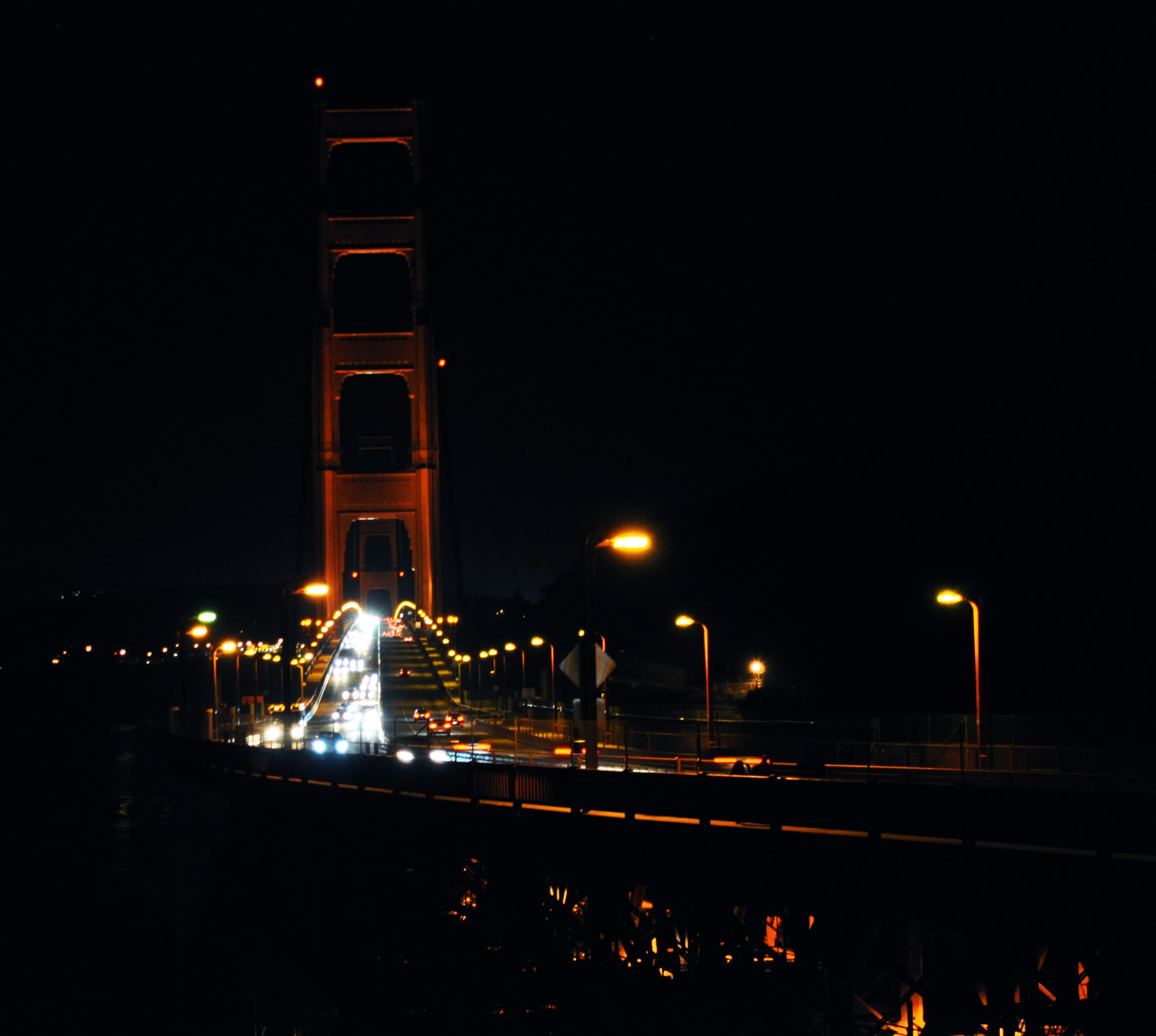 united states, nightout, built structure, night, nature, 2K, motion, street light, outdoors, travel, street, san francisco, road, track, no people, architecture, HD Wallpaper