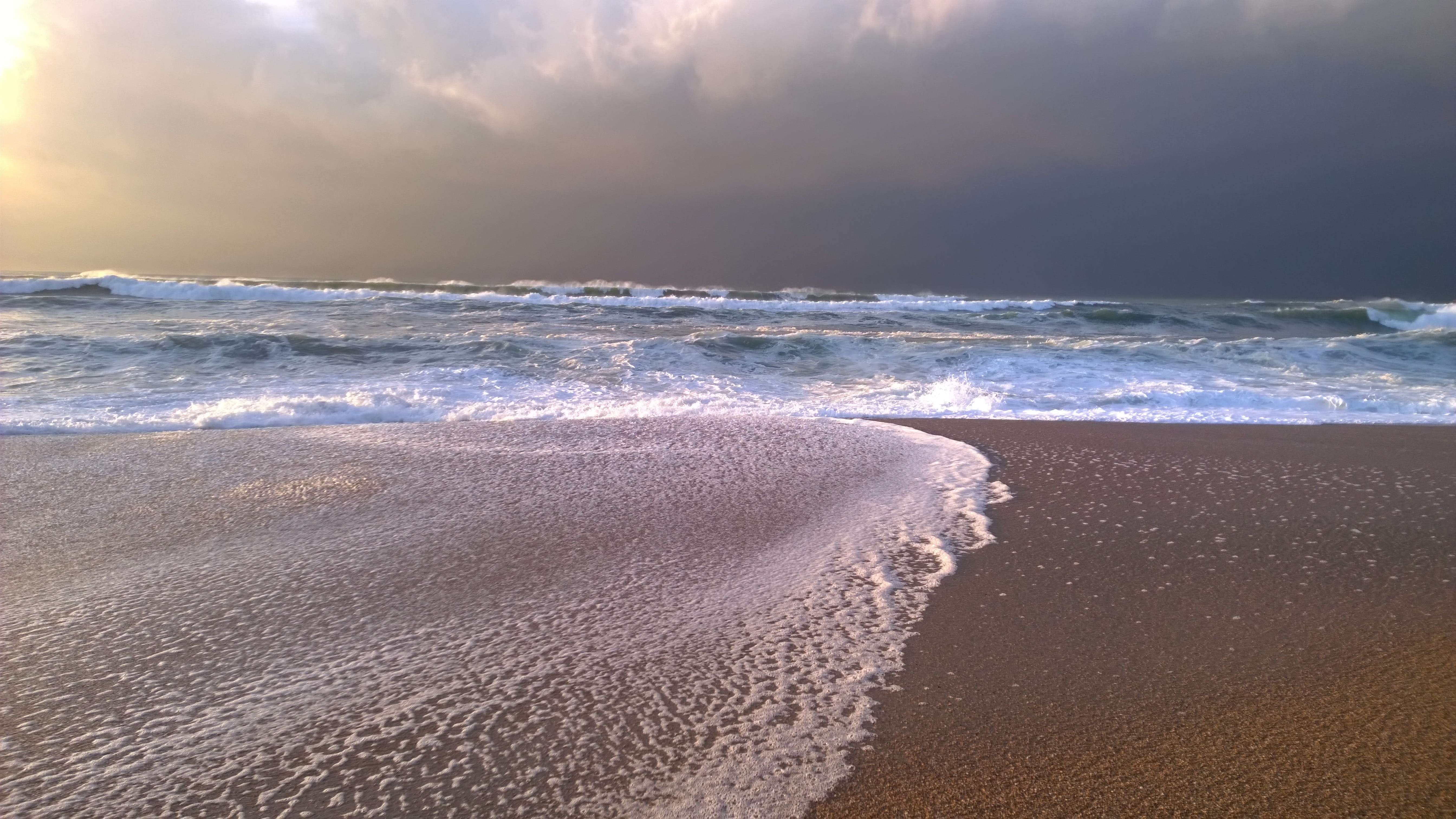 sky, blue, scenics - nature, wave, coastline, sunlight, vacations, surf, no People, sunset, beaches, aquatic sport, environment, 5K, sea, Cloud, summer, HD Wallpaper