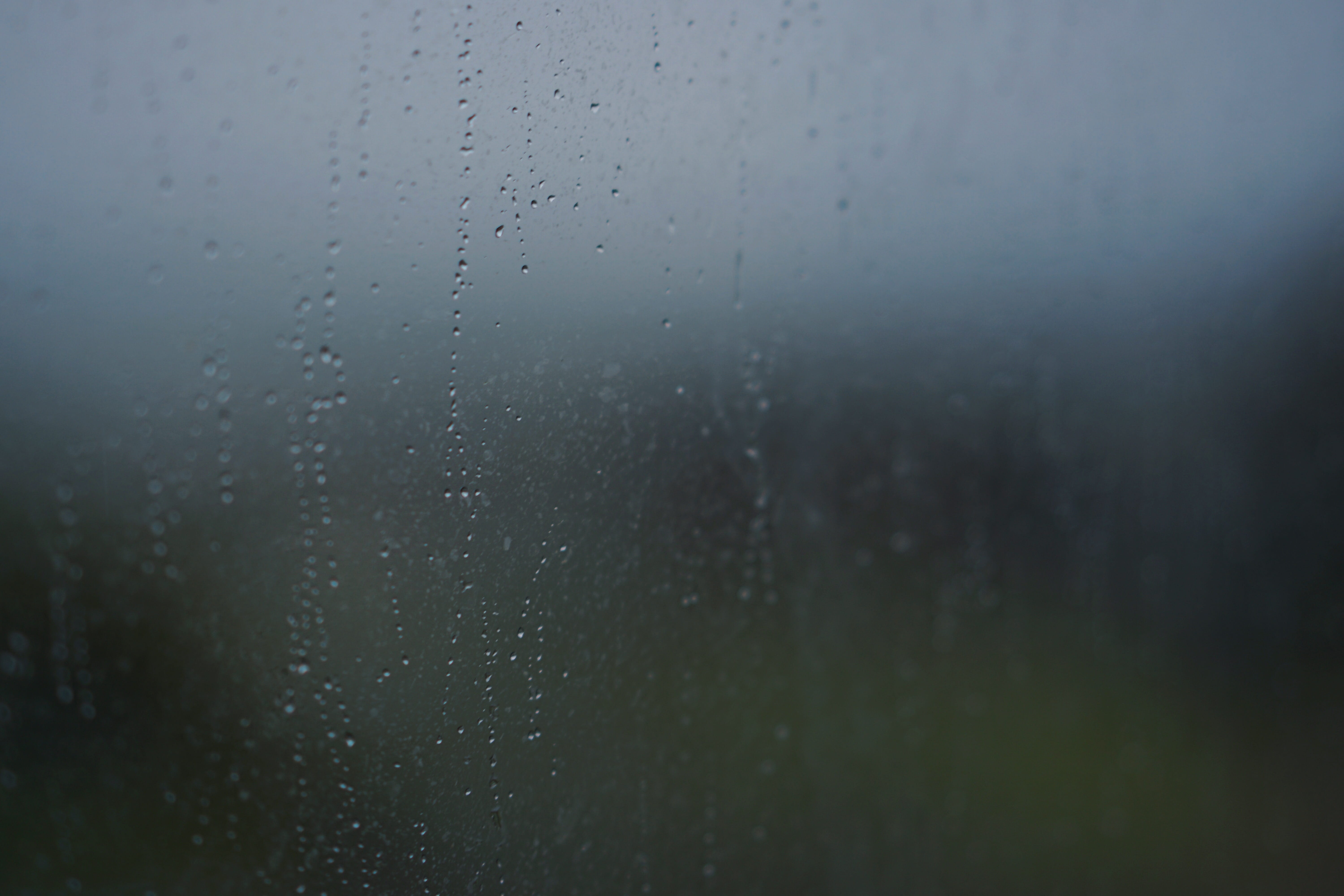 day, irvine, glass - material, indoors, 5K, sky, condensation, rainy season, drop, united states, backgrounds, raindrop, water, 19900 macarthur blvd, blue, HD Wallpaper