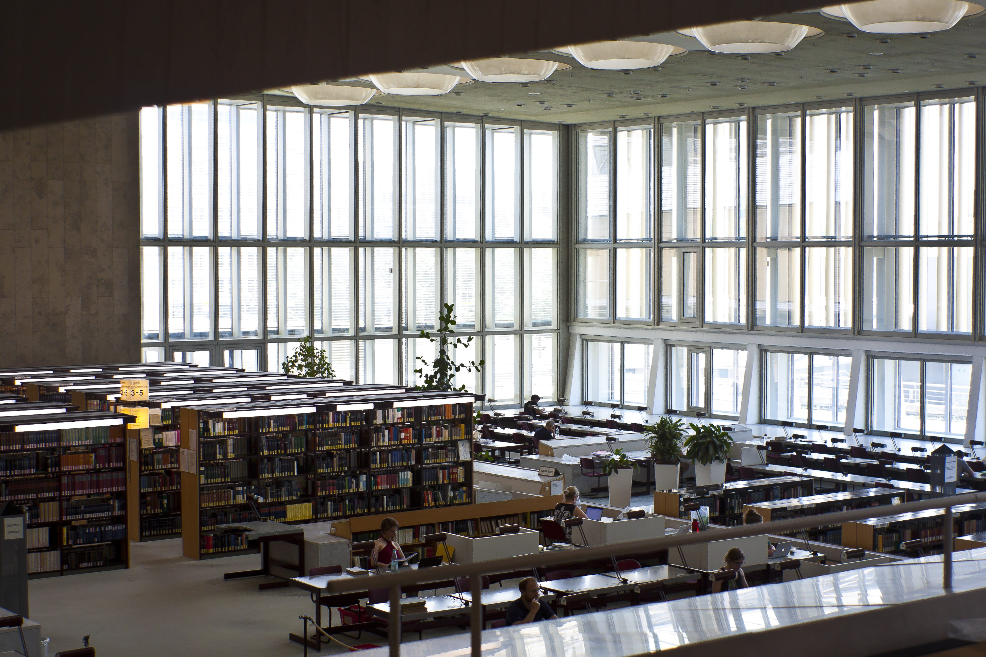 education, architecture, bookshelf, indoors, haus potsdamer strasse, 4K, in a row, business, berlin, window, industry, book, the reading room, collection, HD Wallpaper