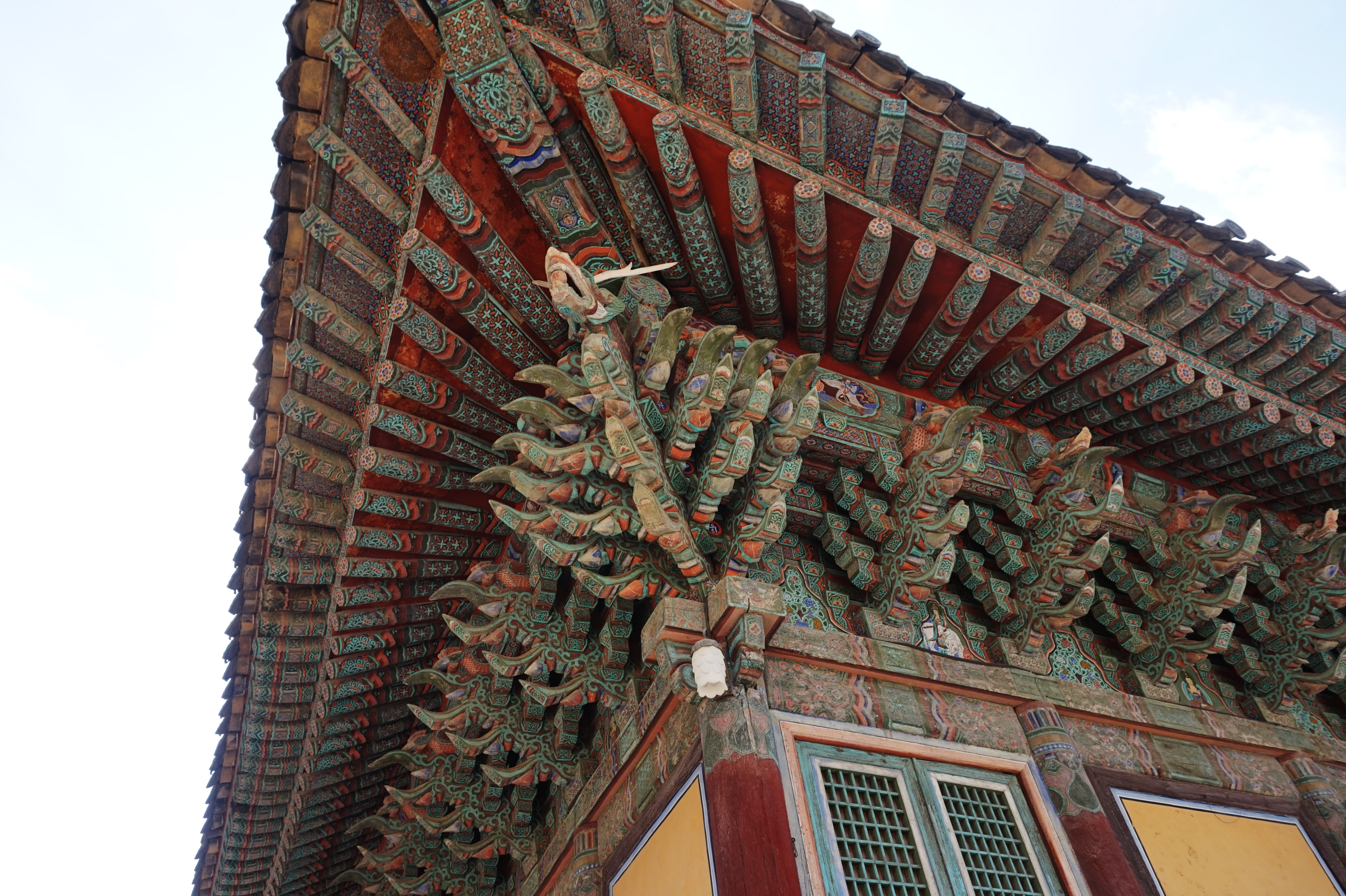 building exterior, buddha, south korea section, travel destinations, republic of korea, built structure, history, building, traditional temples, roof tile, HD Wallpaper