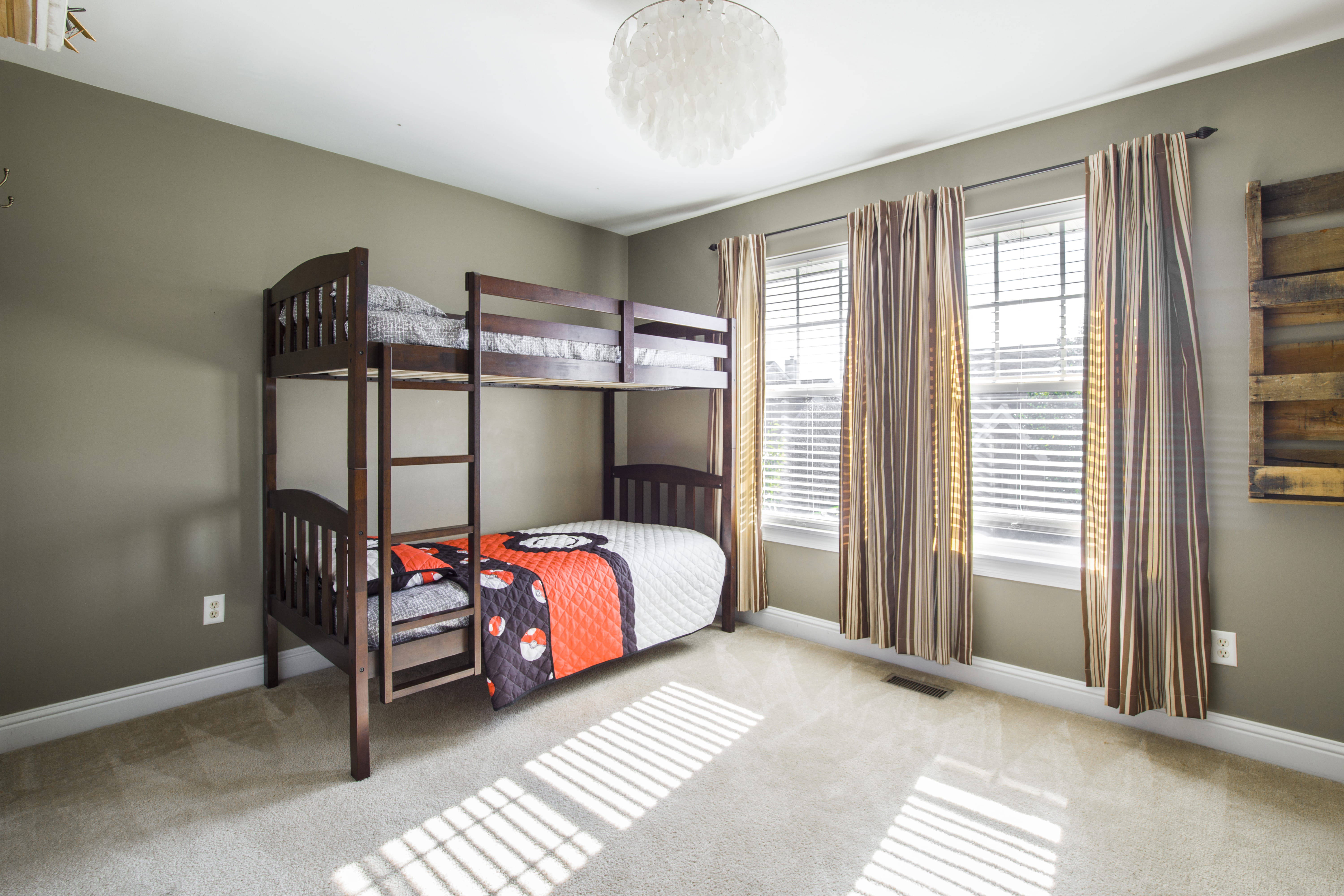 deck, bed, ceiling lights, seat, relaxation, double, residential, empty, interior, absence, built structure, window, wooden, pokemon, day, comfortable, HD Wallpaper