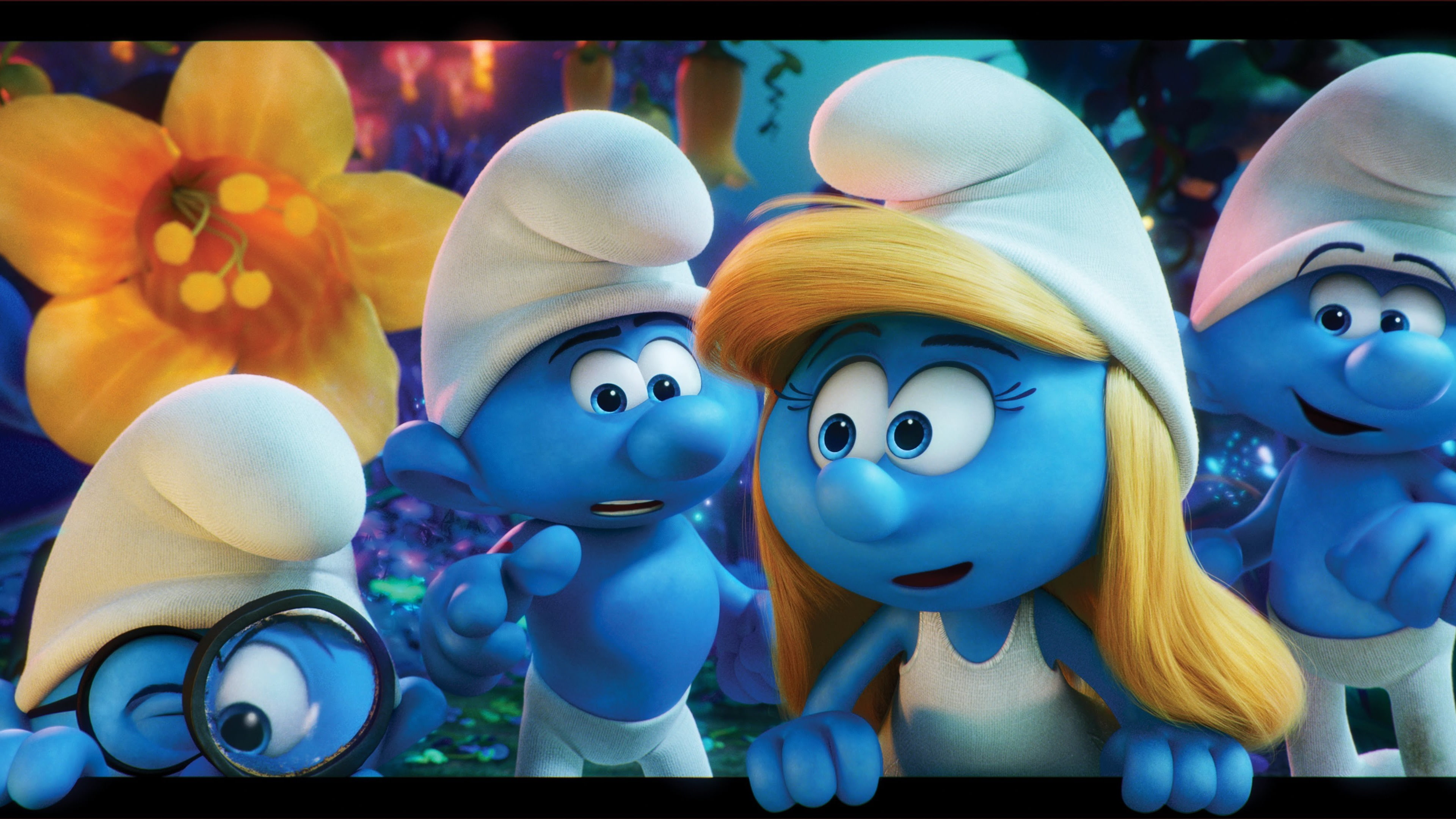 Julia Roberts, Smurfs: The Lost Village, Ariel Winter, 4K, best animation movies, HD Wallpaper