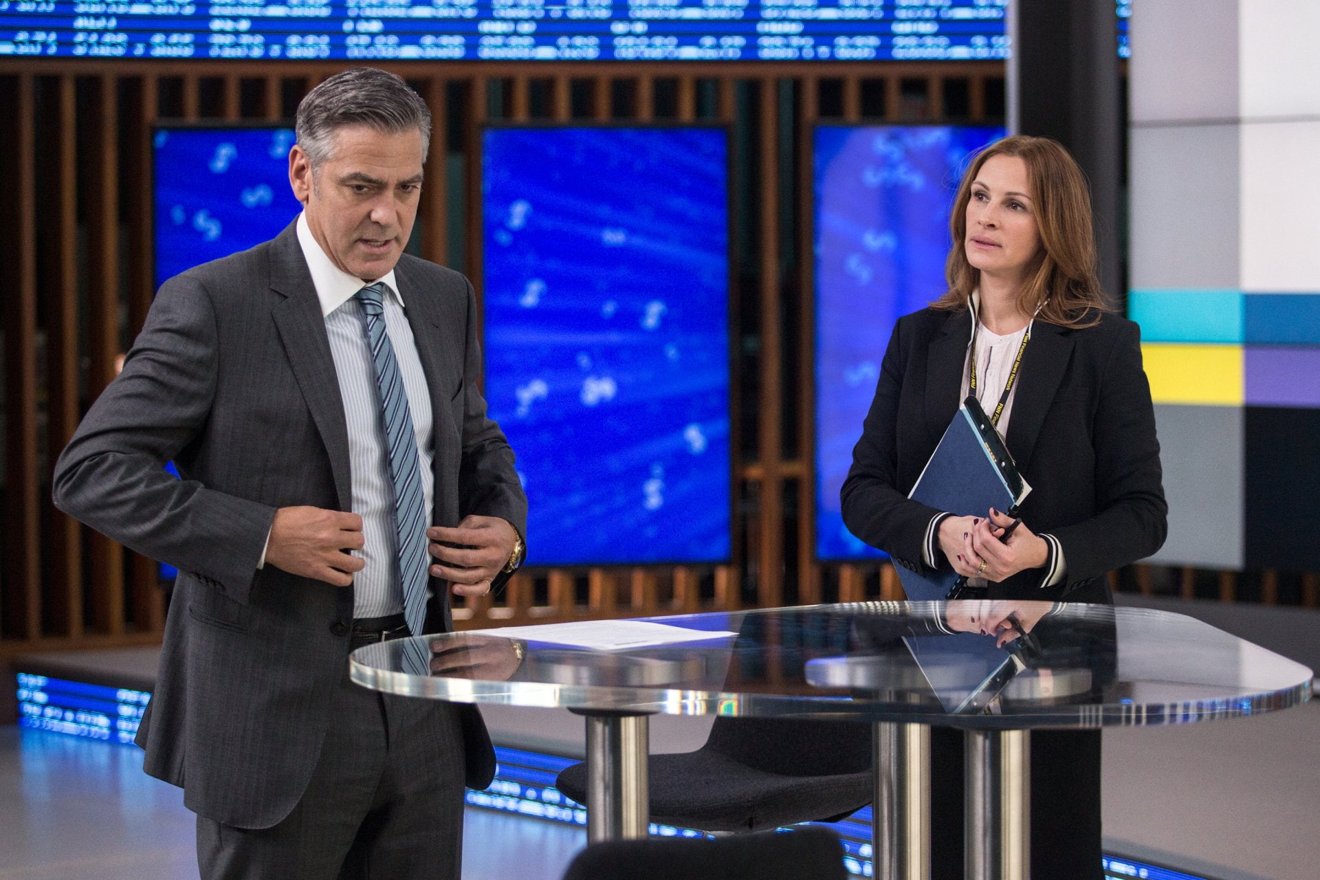 1080P, Money Monster, Movie, Julia Roberts, George Clooney, HD Wallpaper