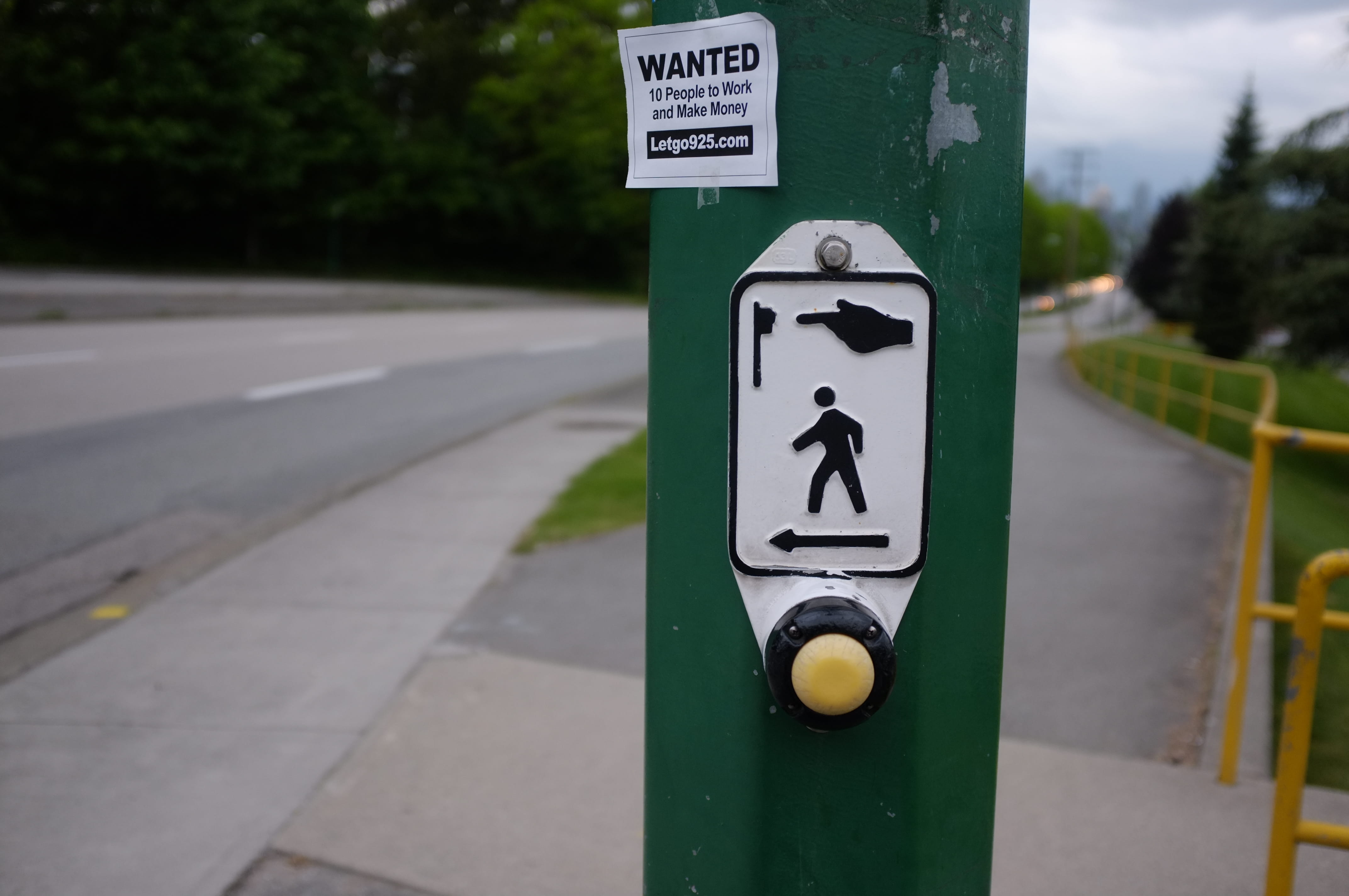 female likeness, human representation, communication, burnaby, signage, nature, focus on foreground, outdoors, pedestrian crossing sign, day, road, push button, HD Wallpaper