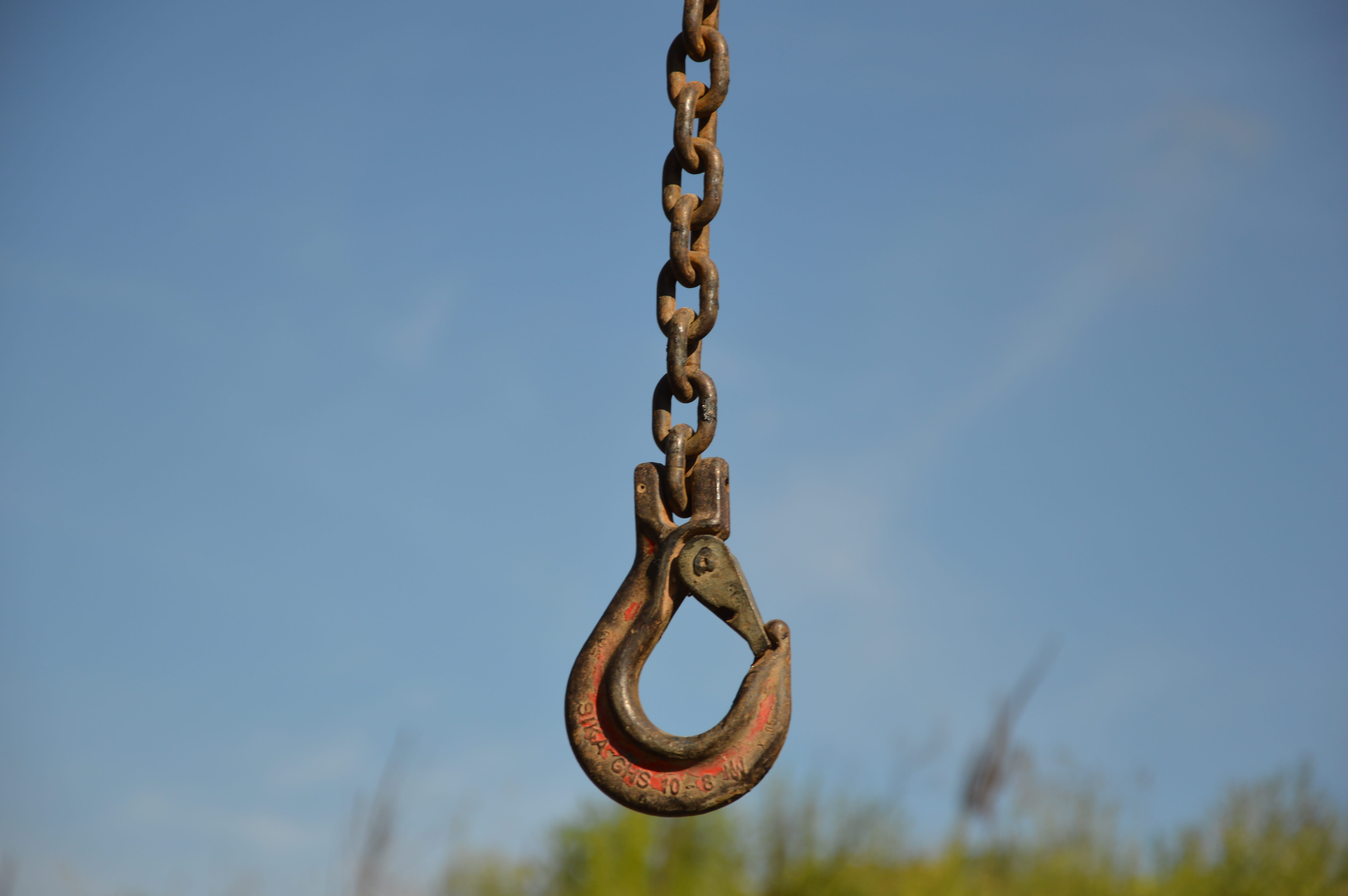in the height, load crane, connection, nature, focus on foreground, swing, day, no people, lift loads, excavators, steel, Sky, site, stainless, playground, HD Wallpaper