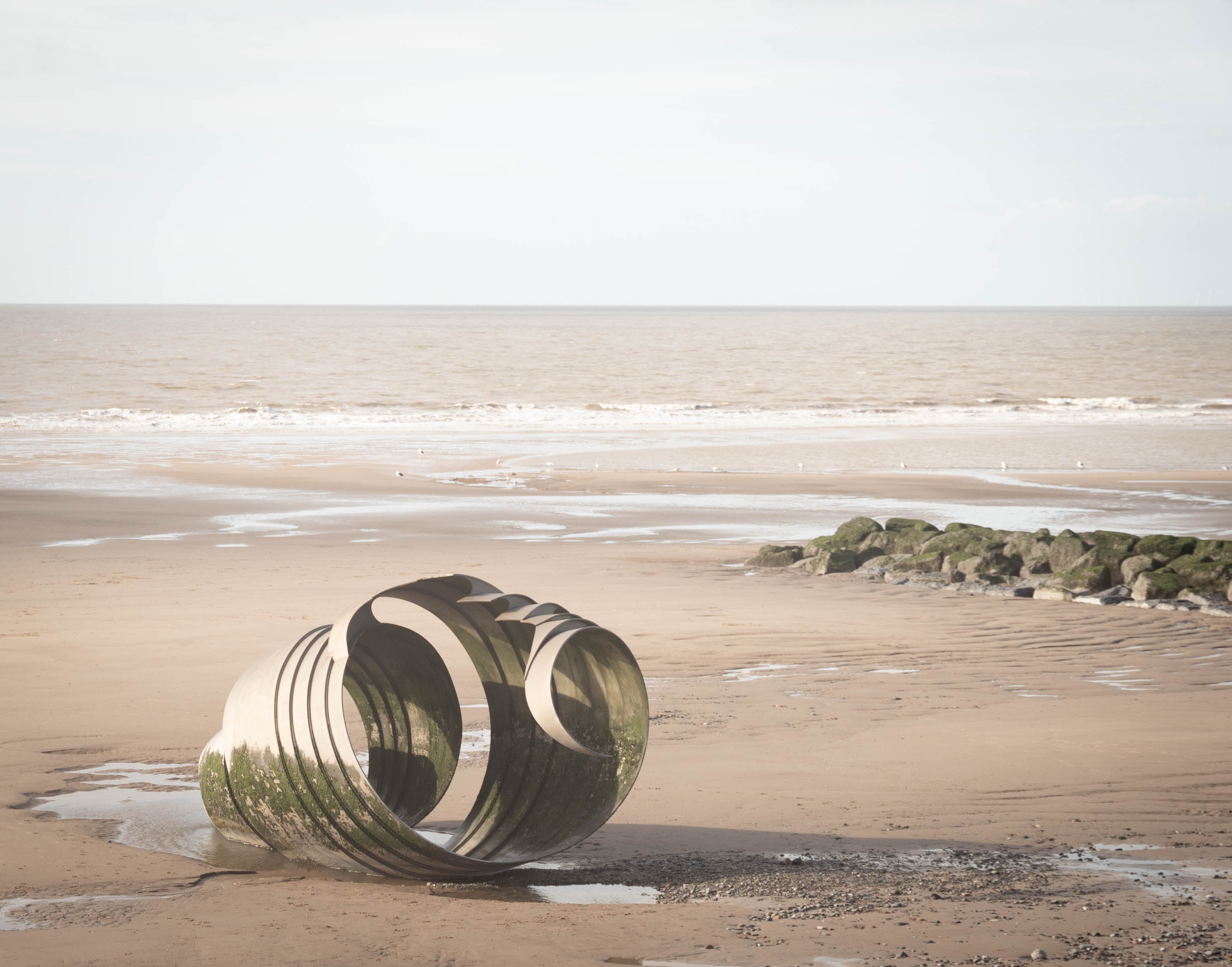 horizon over water, english, land, holiday, no people, beach, beauty in nature, set, tranquility, water, lancashire, motion, sky, scenics - nature, tranquil scene, HD Wallpaper