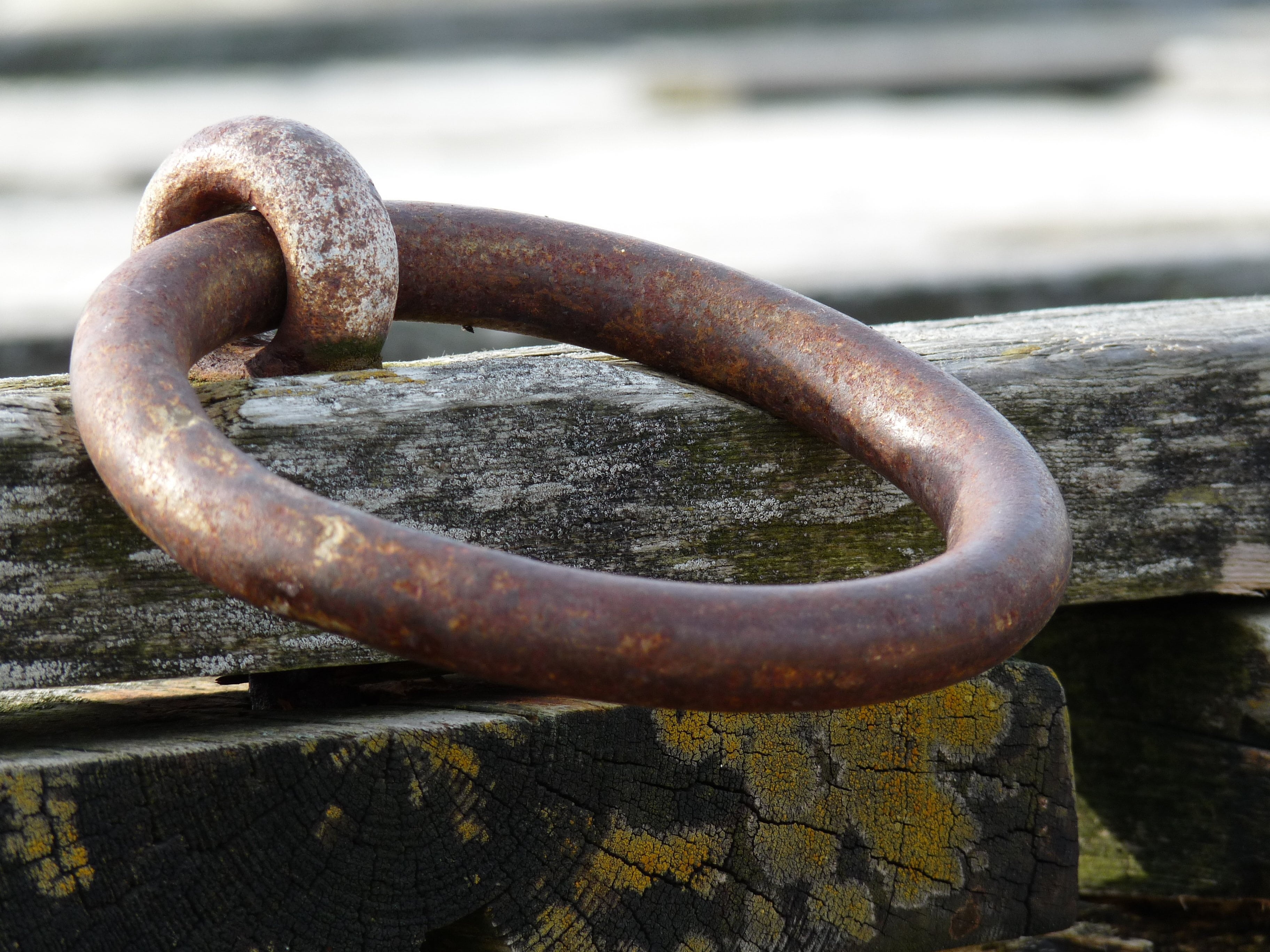 coastal, coast, day, quay, dock, no people, high angle view, connection, pier, close-up, run-down, iron - metal, water, shape, ring, traditional, marina, HD Wallpaper