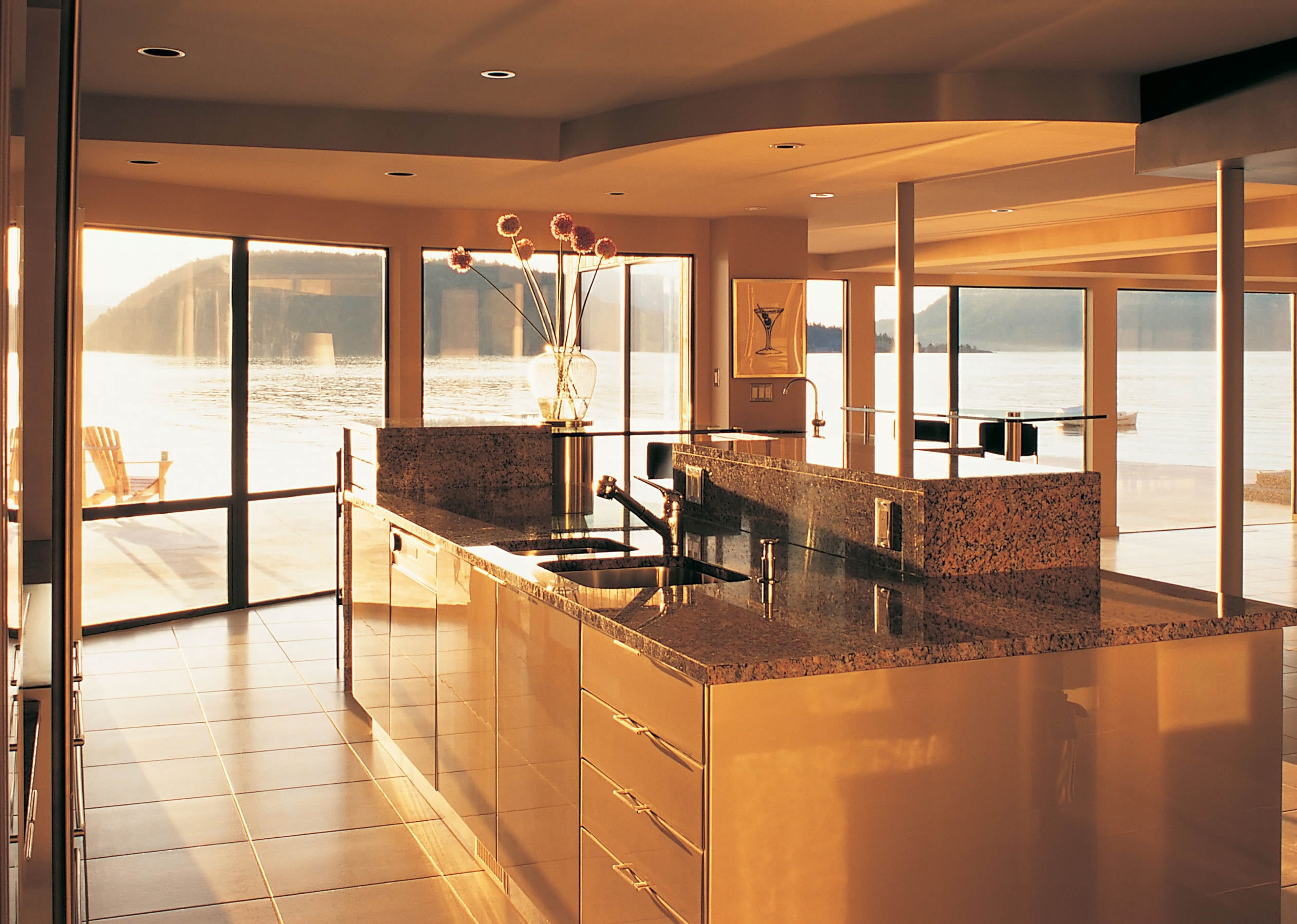 balcony, modern, 1080P, style, light - Natural Phenomenon, furniture, door, house, home Interior, residential Building, window, chair, no People, domestic kitchen, HD Wallpaper