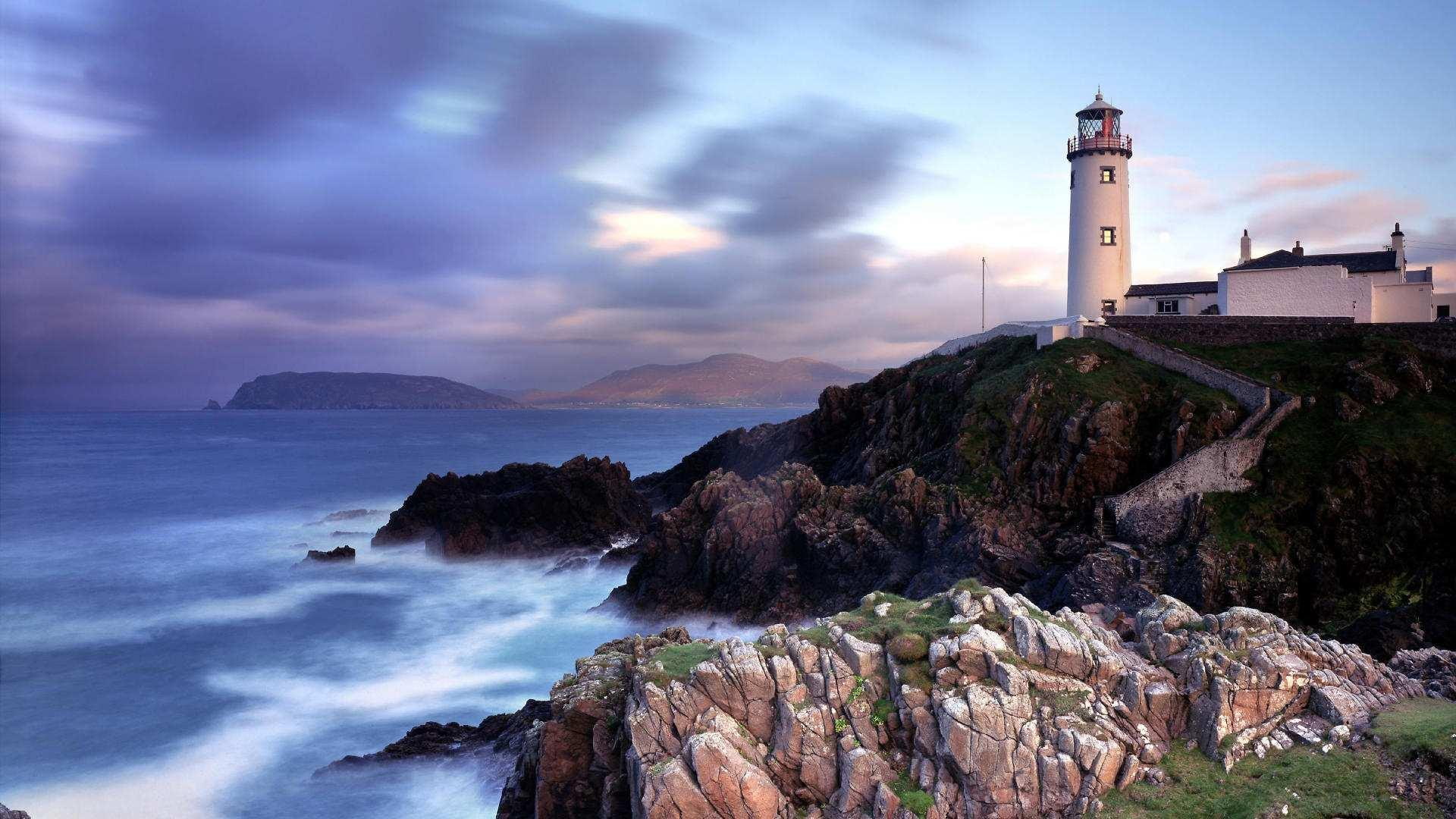 1080P, sea, lighthouse, nature and landscapes, ocean, irish, ireland, HD Wallpaper