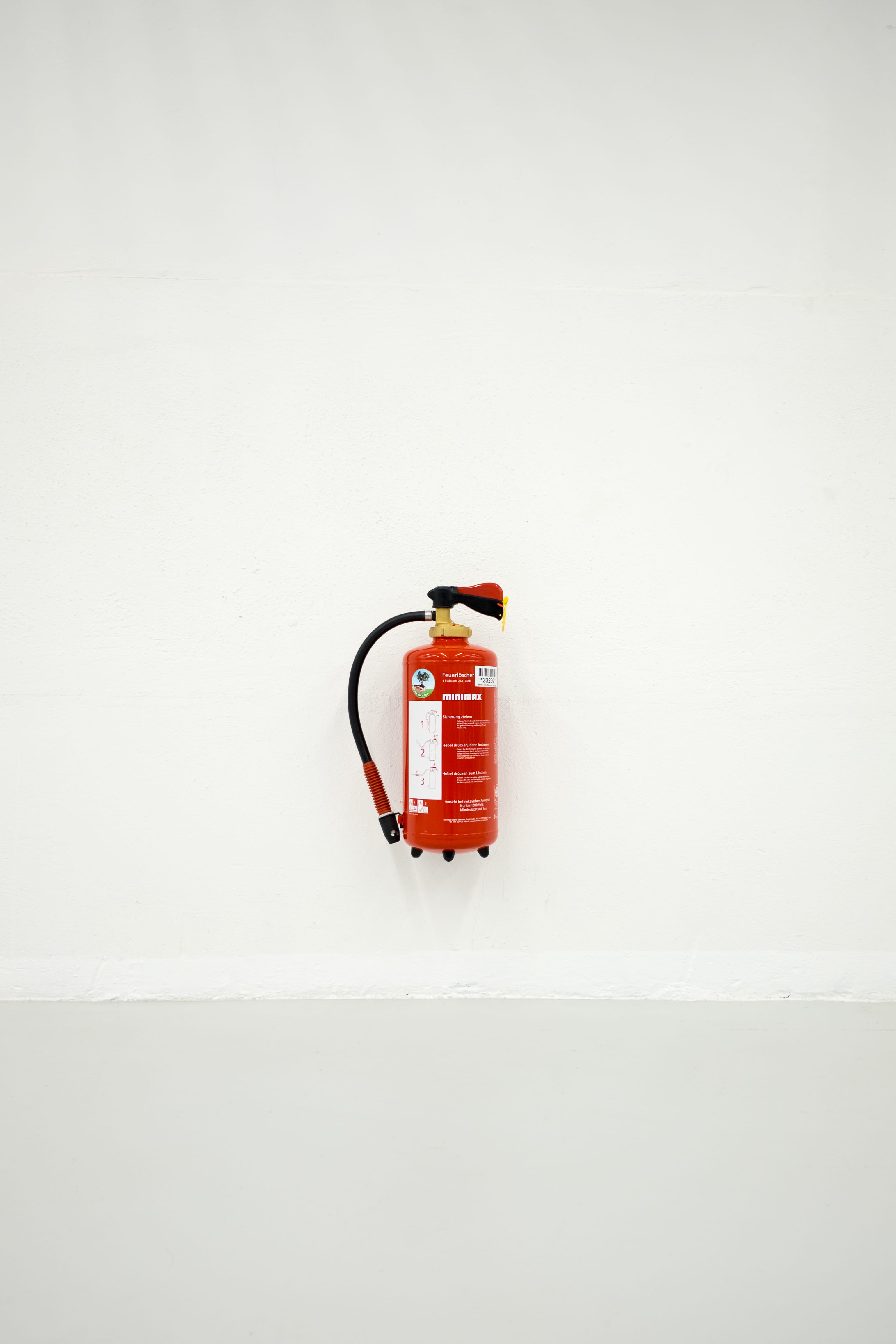 protection, minimalism, wall - building feature, white, communication, copy space, emergency equipment, single object, extinguisher, accidents and disasters, Phone HD Wallpaper