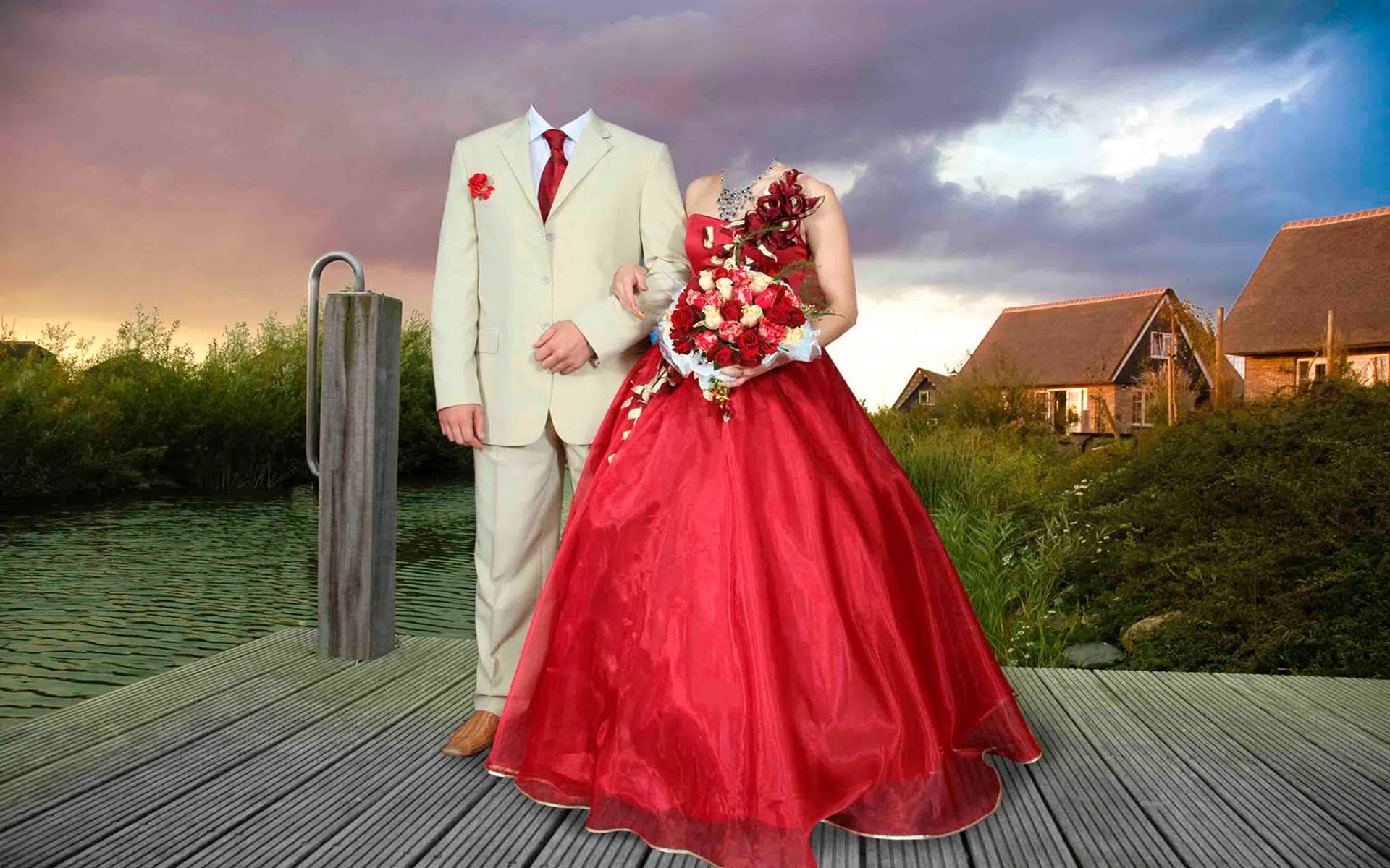 psd, groom, photo, 1080P, template, bride, HD Wallpaper