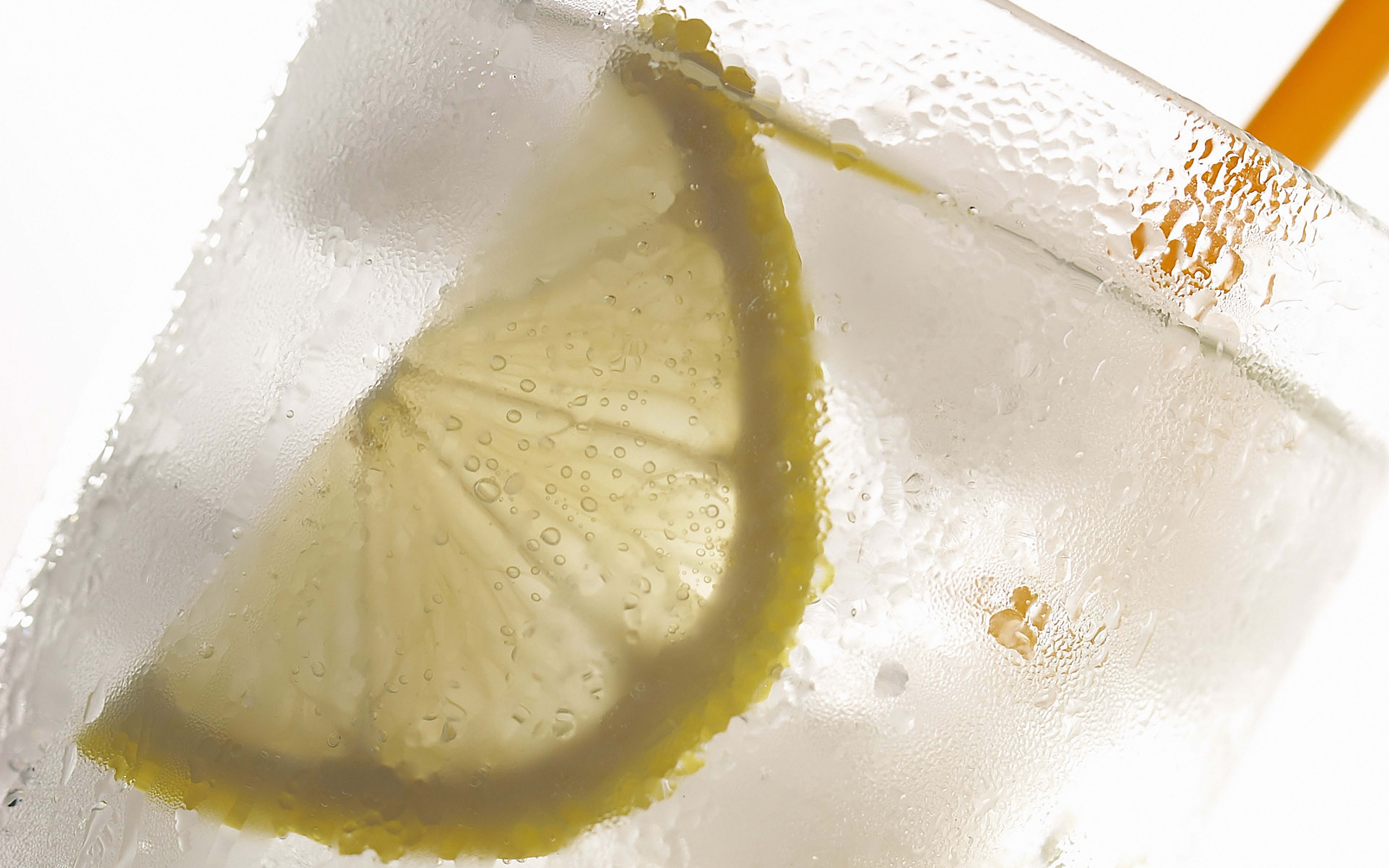 cold - Temperature, wet, green Color, fruit, gin, indoors, drop, lemon, citrus Fruit, food, glass - Material, macro, drinking Glass, cold temperature, liquid, HD Wallpaper