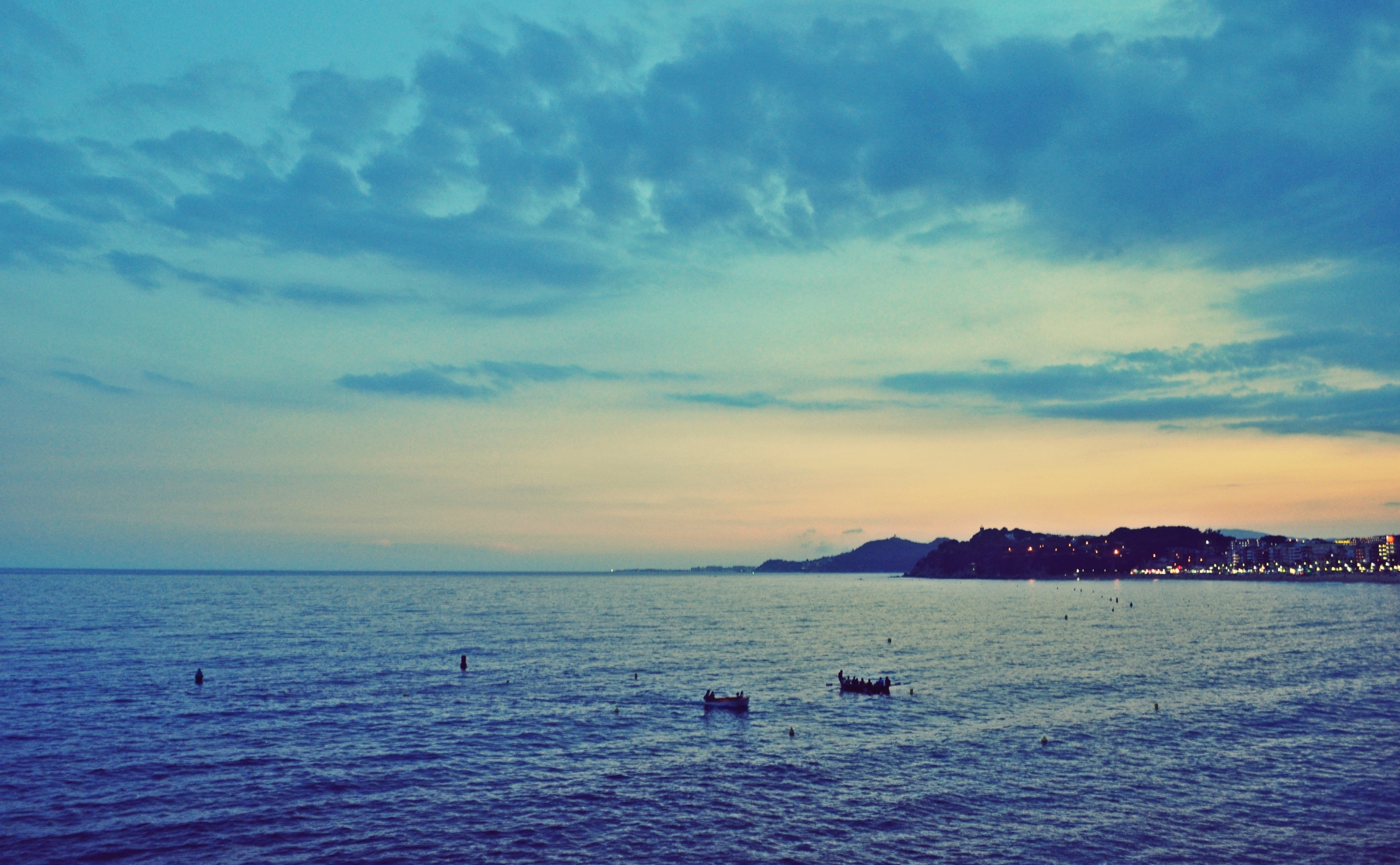 Vintage, 4K, Spain, sunset, lloret, mode of transportation, horizon over water, beauty in nature, sea, no people, sky, sailboat, water, horizon, outdoors, HD Wallpaper
