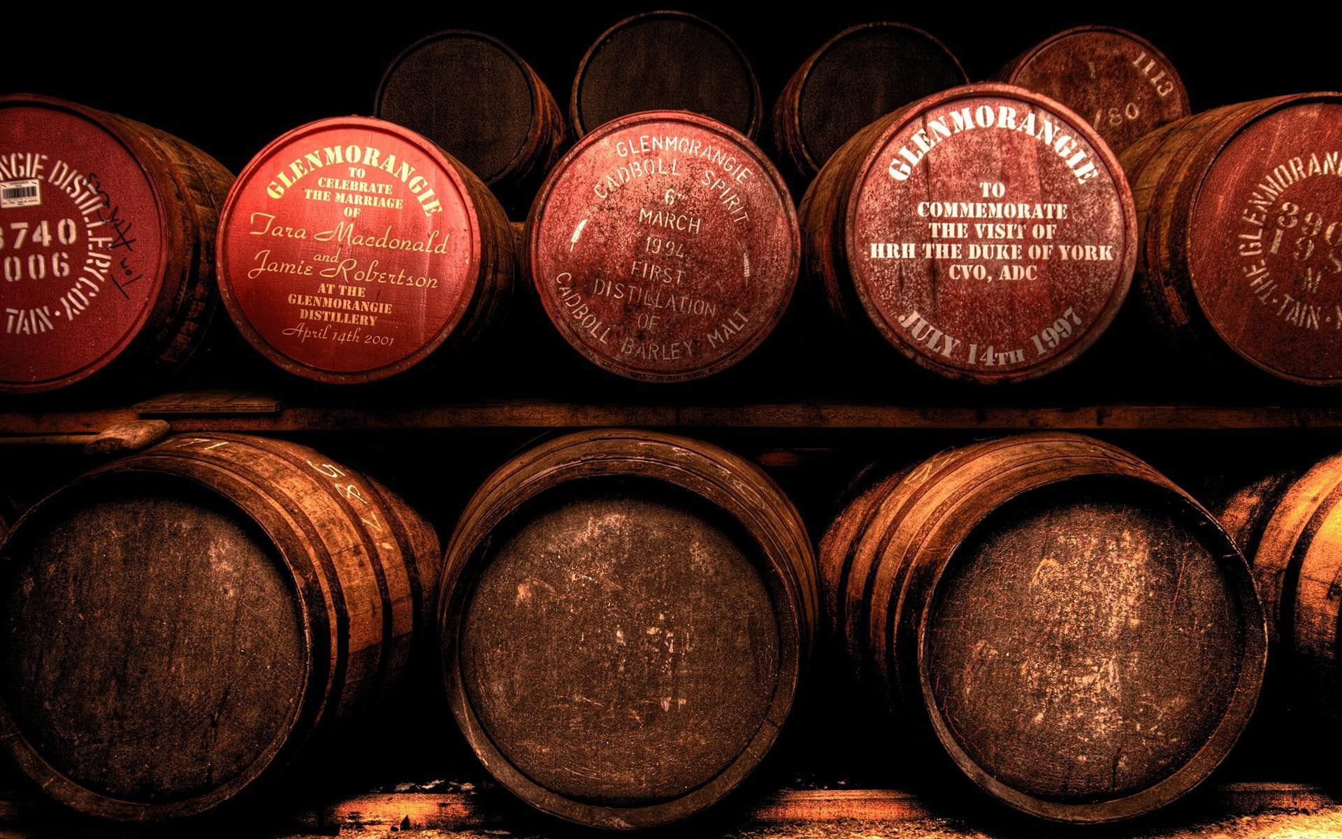 barrels, barrel, scotch, 1080P, wooden, 1920x1200, brown, lot, glenmorangie, beer, photography, HD Wallpaper