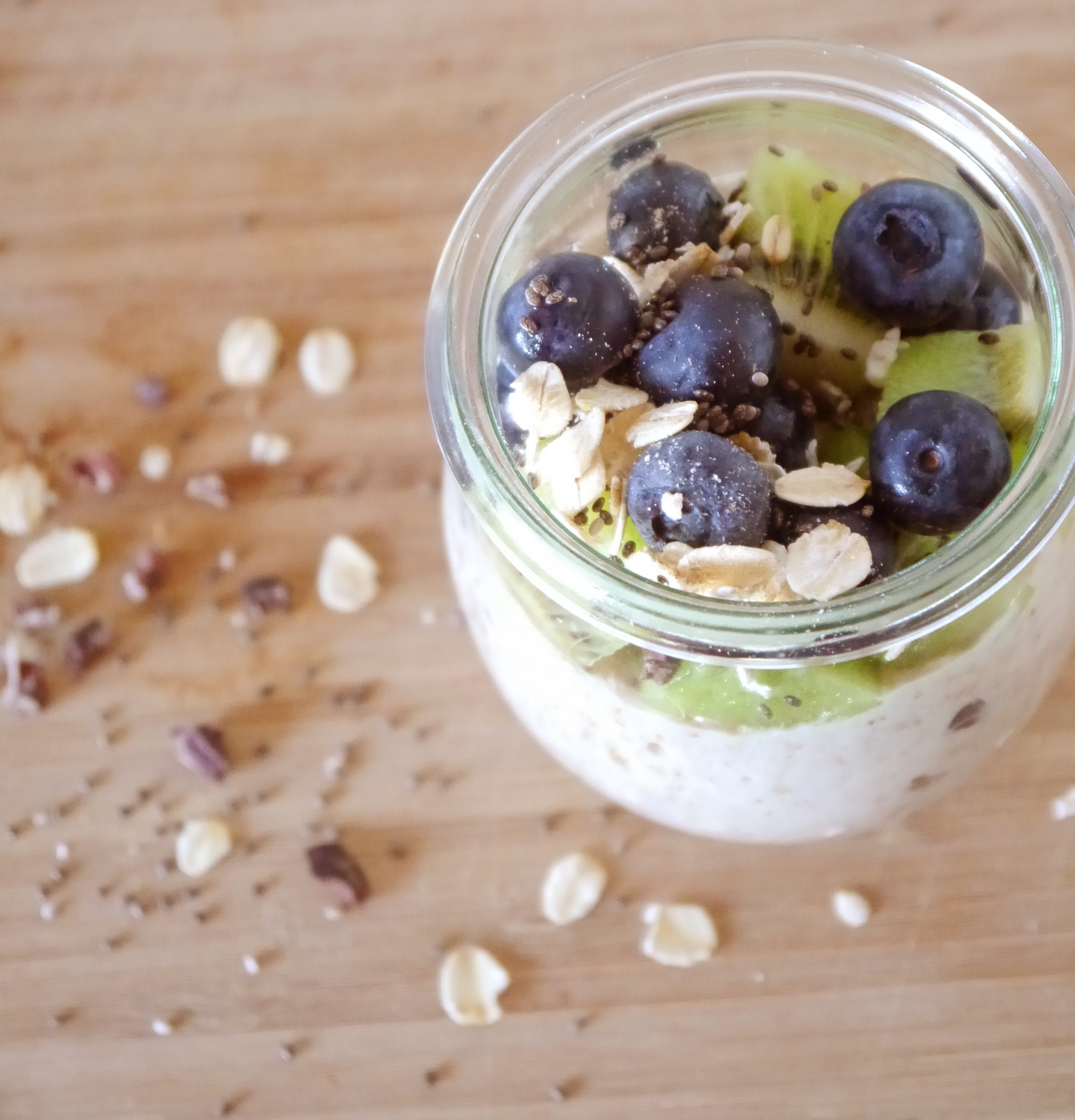 jar, Porridge, indoors, seed, still life, focus on foreground, healthy eating, delicious, parfait, wellbeing, meal, no people, close-up, temptation, oats - food, Phone HD Wallpaper