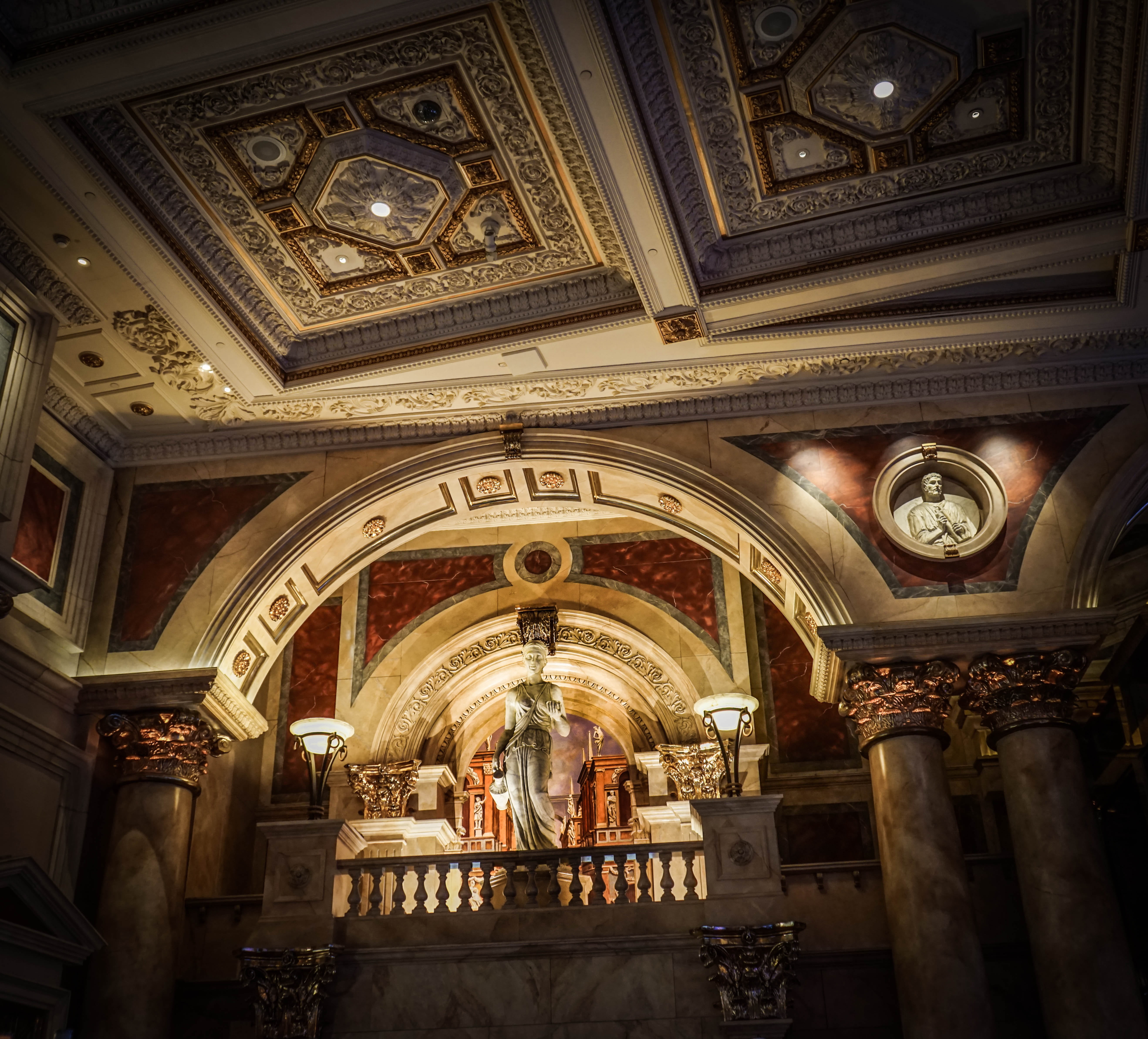 no people, caesars palace, famous Place, art and craft, clock, place of worship, colorful, hotel, history, casino, tourism, spirituality, indoors, 5K, HD Wallpaper