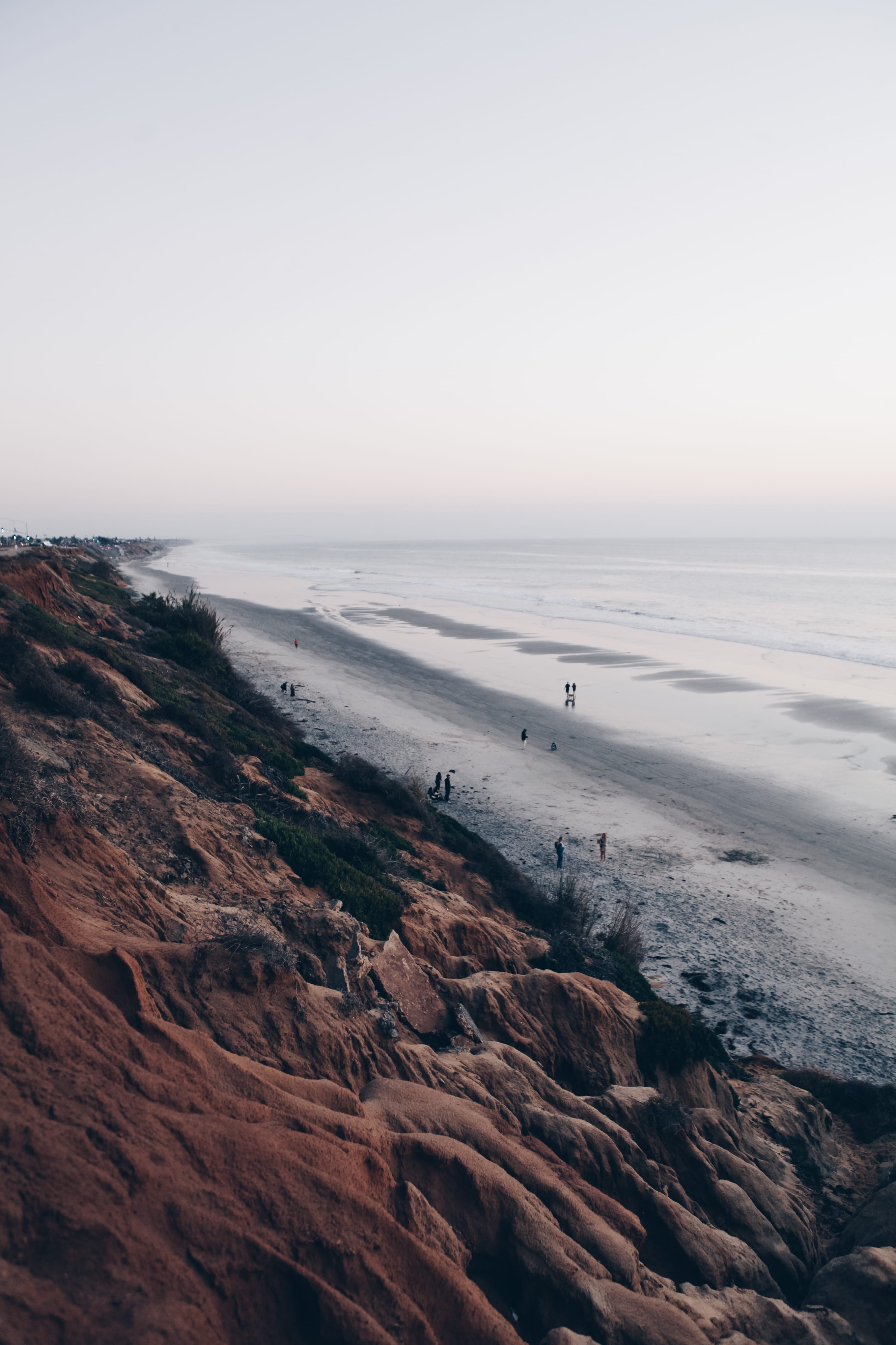 moody, beach, copy space, sky, no people, scenics - nature, person, tranquil scene, sand, beside, leisure activities, brown, non-urban scene, seashore, Phone HD Wallpaper