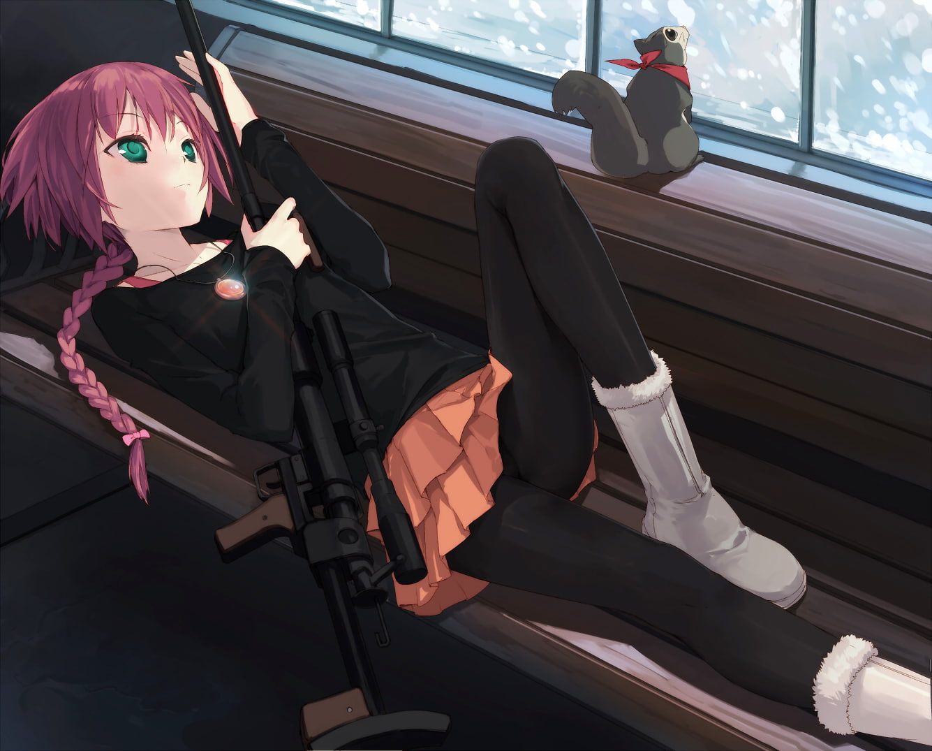 female likeness, mannequin, 720P, no people, high angle view, sitting, transparent, art and craft, indoors, anime, glass - material, creativity, toy, Darker than Black, HD Wallpaper