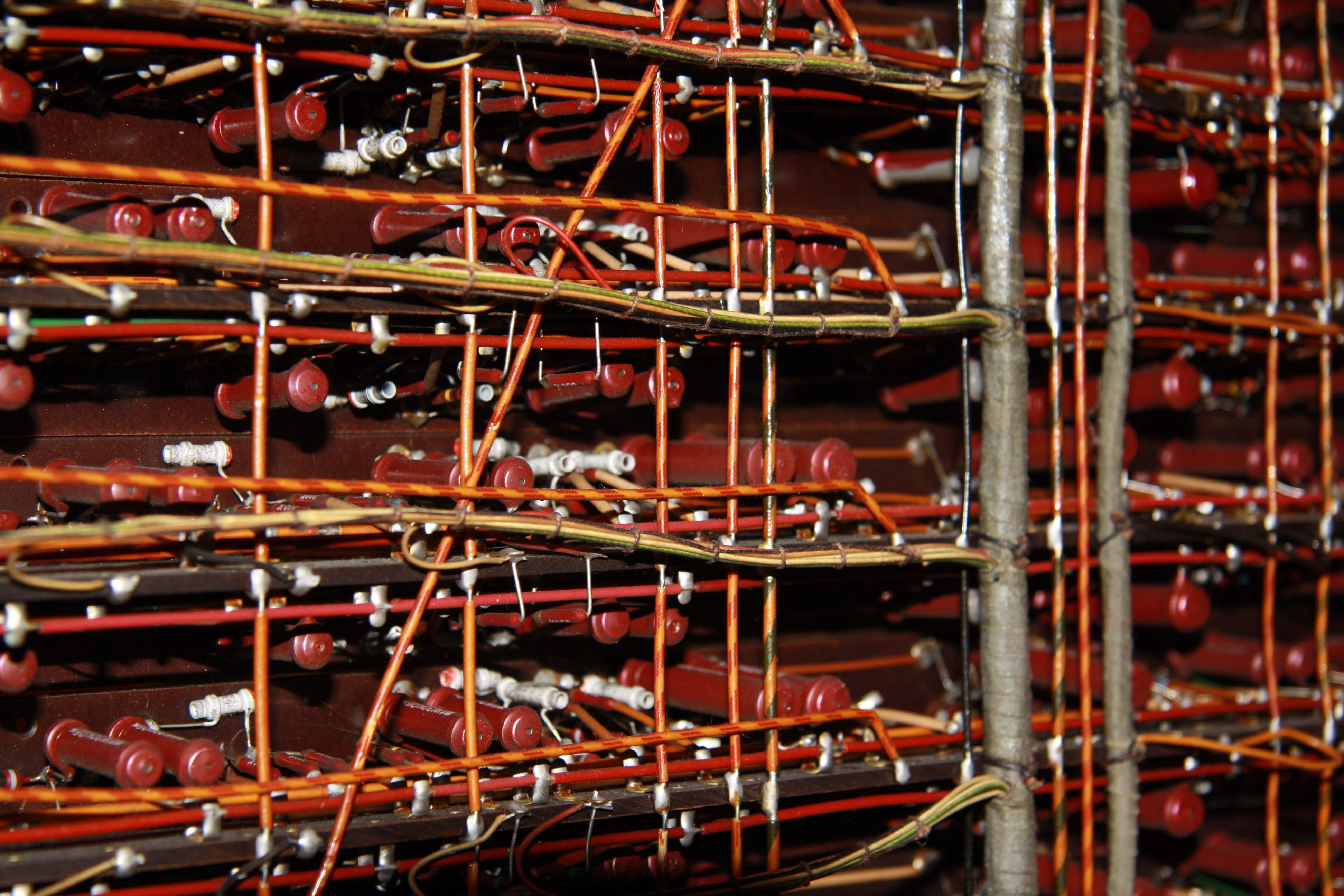 valve, no people, backgrounds, wiring, food and drink, close-up, rack, shelf, industry, full frame, computer, drink, wine bottle, 4K, large group of objects, HD Wallpaper