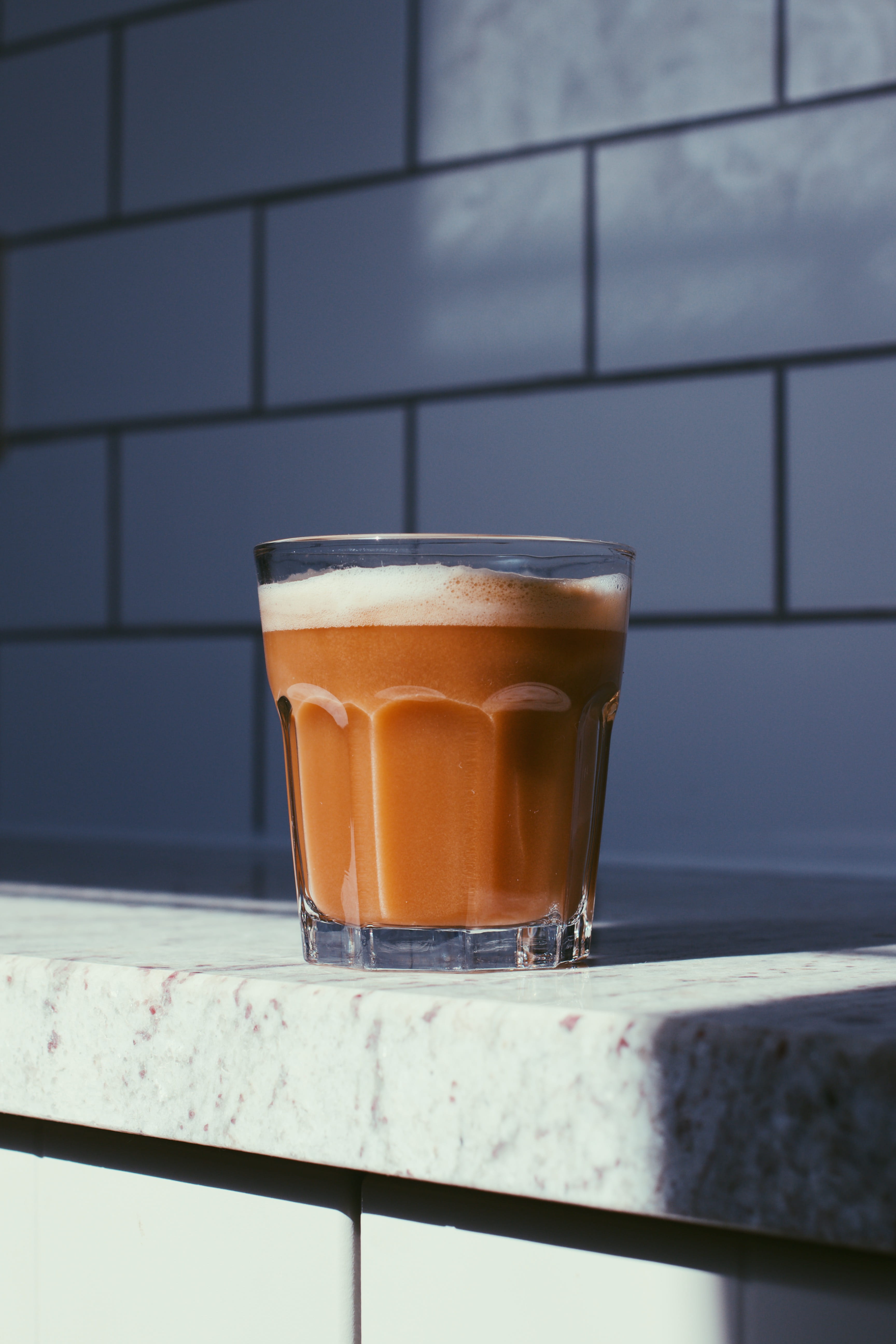 hot drink, 5K, drinking glass, coffee - drink, foam, table, love, food, household equipment, manchester, latte, high end, marble, romantic, espresso, tiles, Phone HD Wallpaper