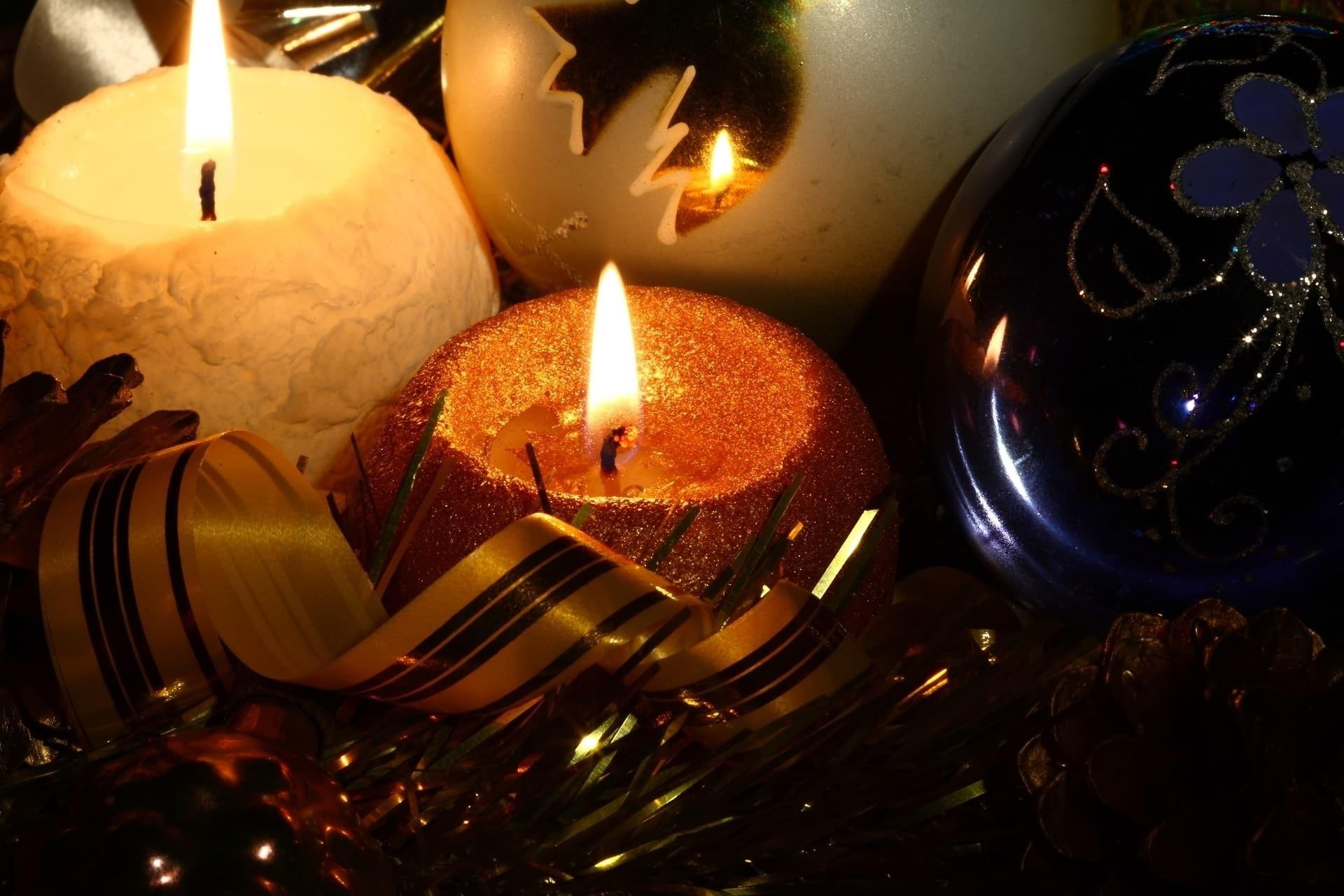 attribute, christmas, fire, cosiness, 1080P, candle, new year, new, year, HD Wallpaper
