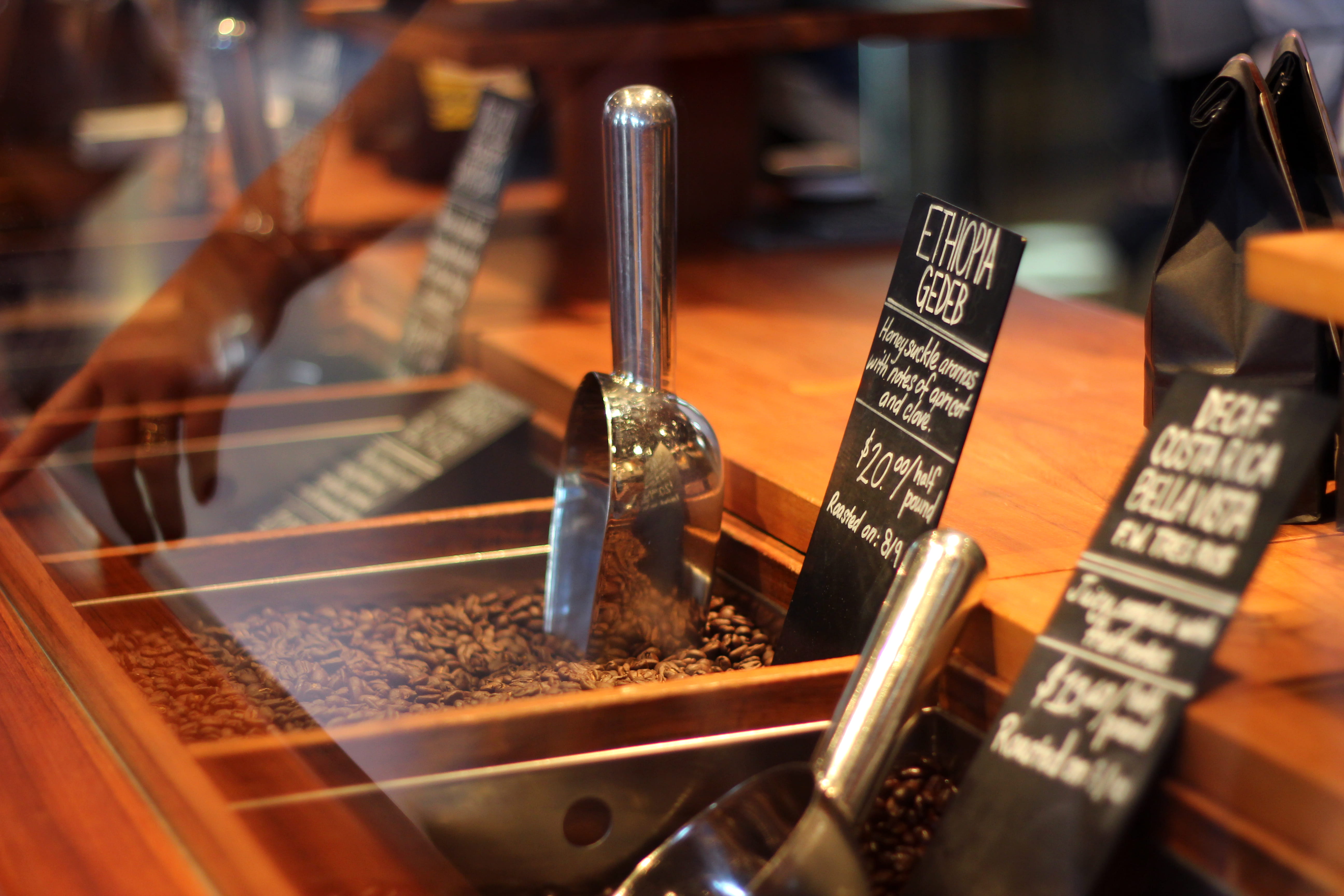 arrangement, indoors, starbucks, coffee, selective focus, small business, glass - material, store, choice, no people, food, still life, starbucks reserve, HD Wallpaper