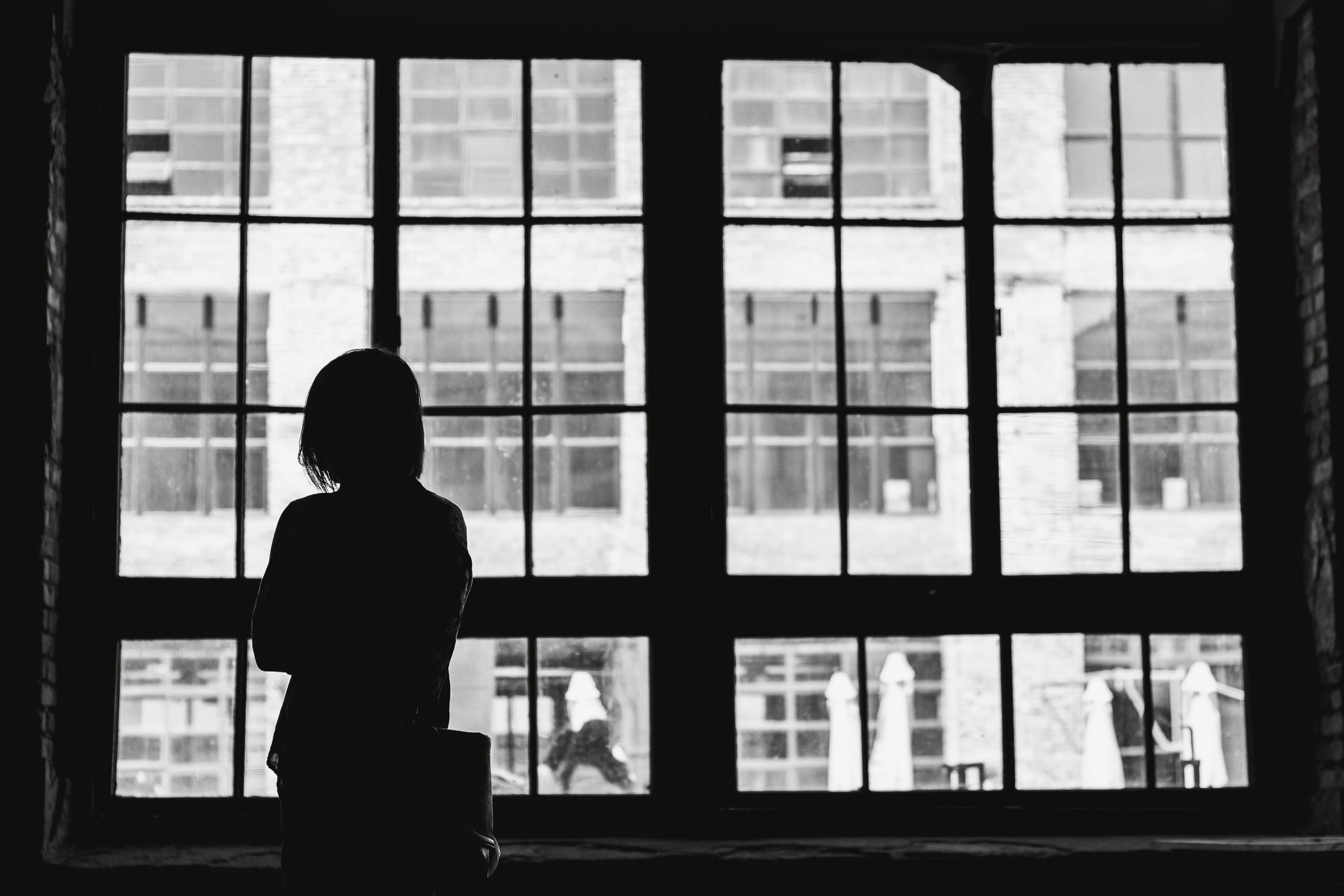 building, frame, real people, window frame, men, day, person, inside, standing, looking through window, architecture, people, females, child, black Color, HD Wallpaper