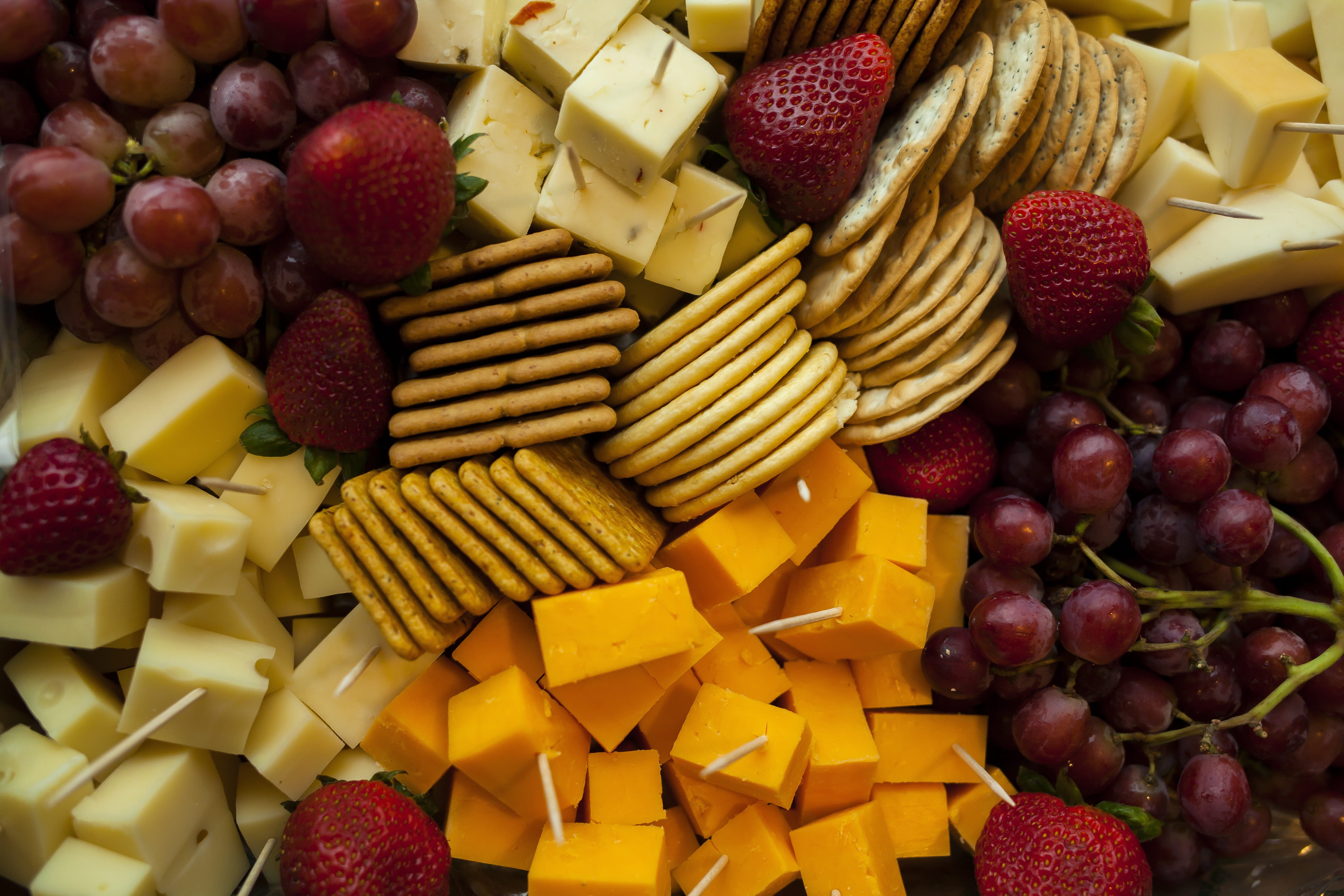 no people, catering, high, abundance, gourmet, ripe, biscuit, indoors, plate, snack, variation, lunch, strawberries, full frame, berry fruit, chopped, angle, HD Wallpaper
